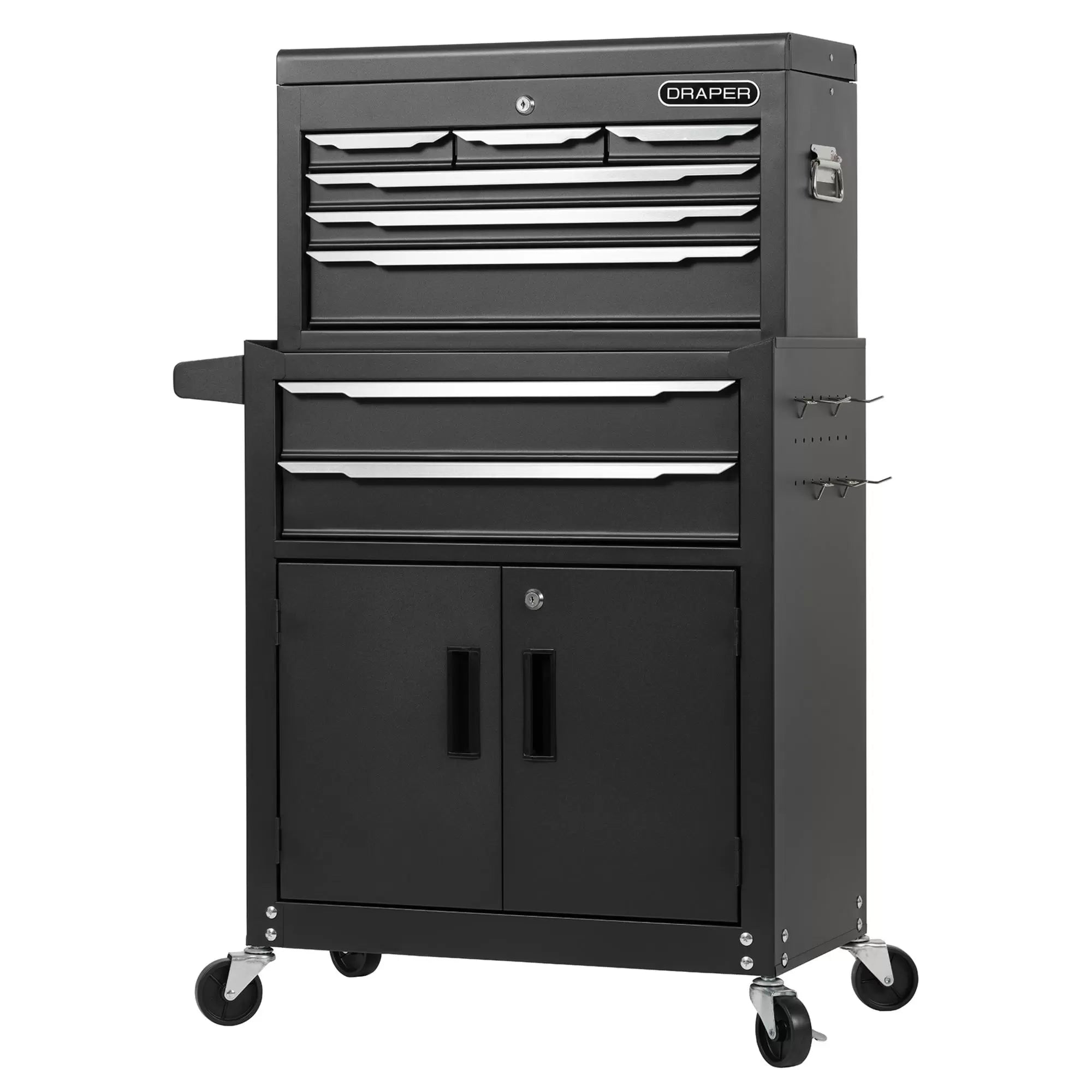 Draper Tools - 30681 - Combined Roller Cabinet and Tool Chest, 8 Drawer, 24"