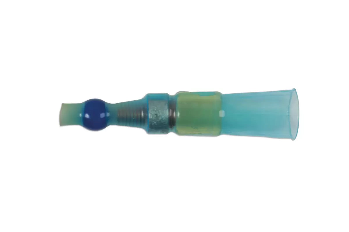Closed Splice Solder Type Cable End Sleeve Blue 8pc