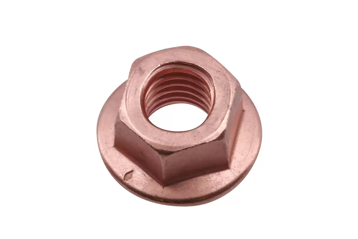 Connect - 30740 - Copper Flashed Nut Flanged & Self Locking M10 x 1.5 x 15mm Hex 5pc