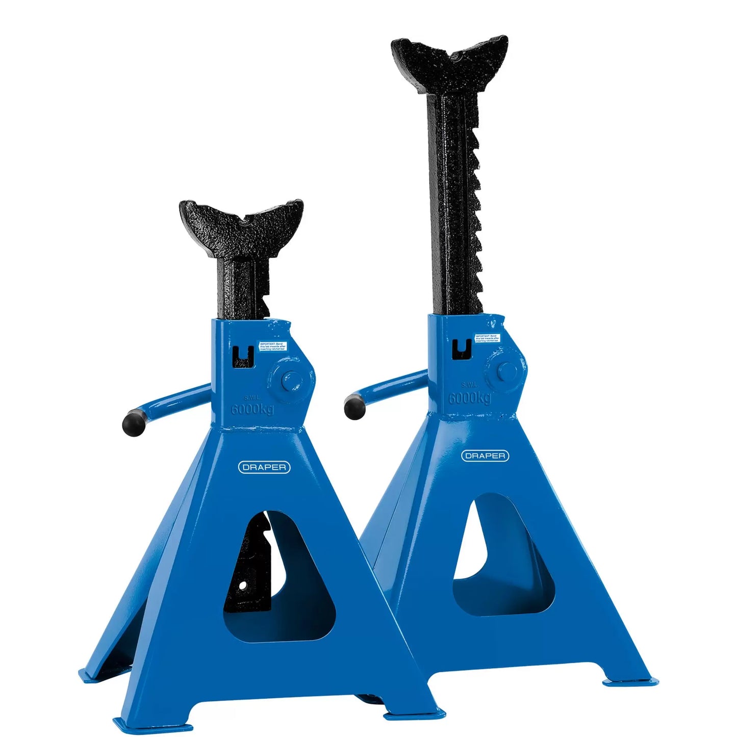 Draper Tools - 30883 - Ratchet Axle Stands, 6 Tonne (Pair)
