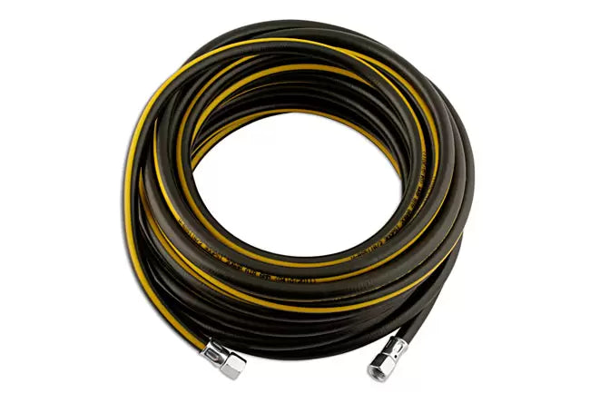Rubber Air Hose 8mm (5/16) C/W 1/4BSP Nipples 15m