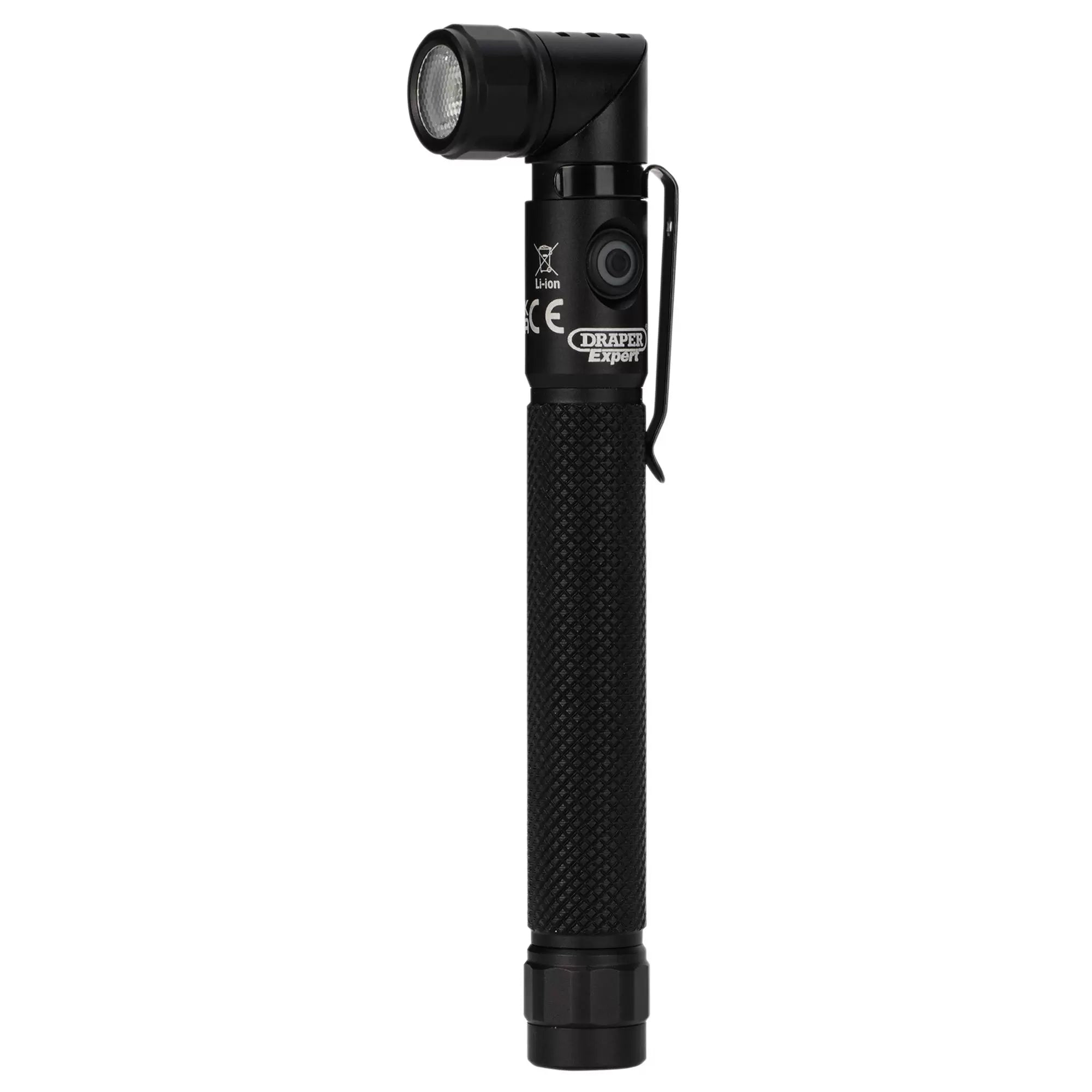Draper Tools - 30986 - Draper Expert SMD LED USB Rechargeable 90&deg; Adjustable Torch, 3.5W, 350 Lumens, USB-C Cable Supplied