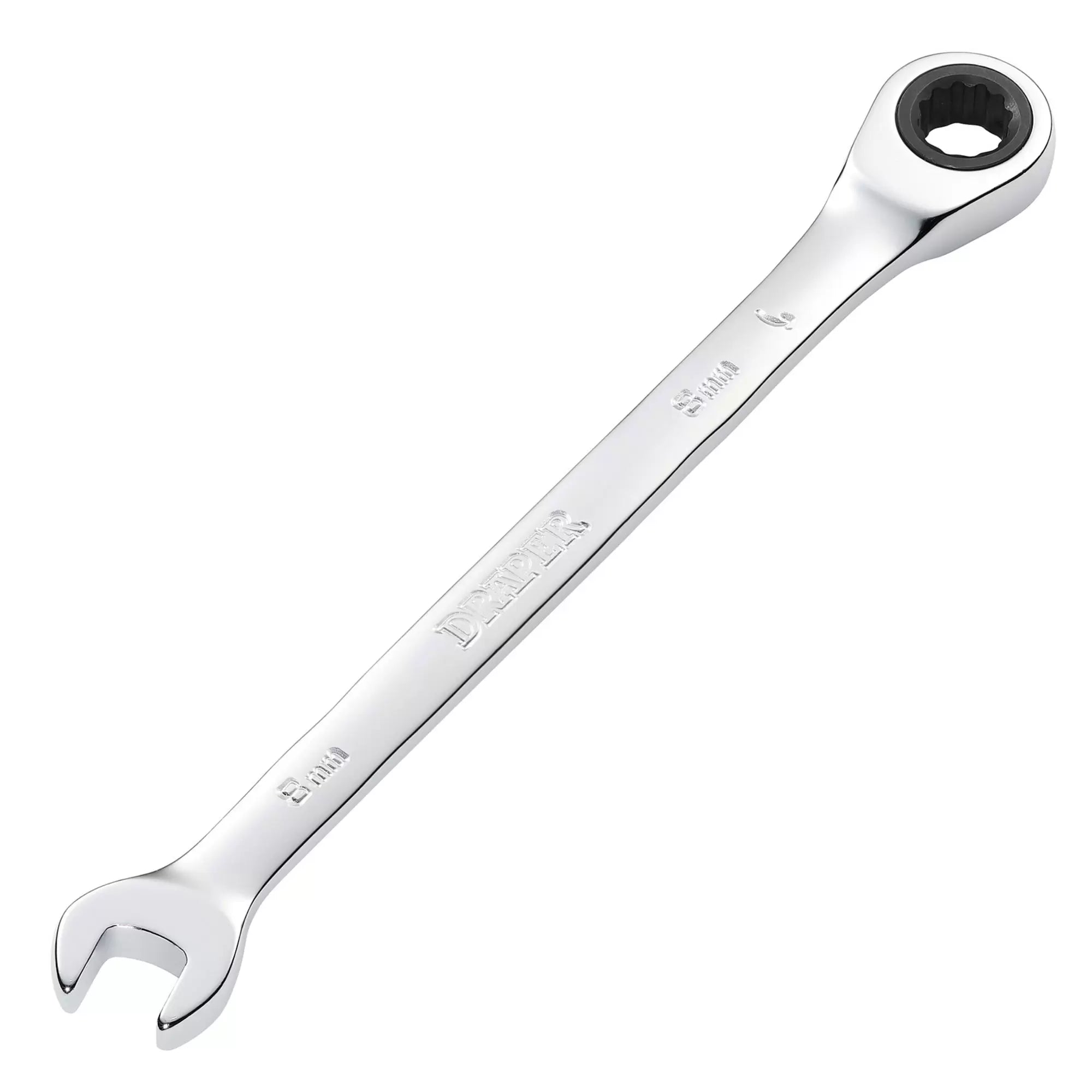 Draper Tools - 31005 - Metric Ratcheting Combination Spanner, 8mm