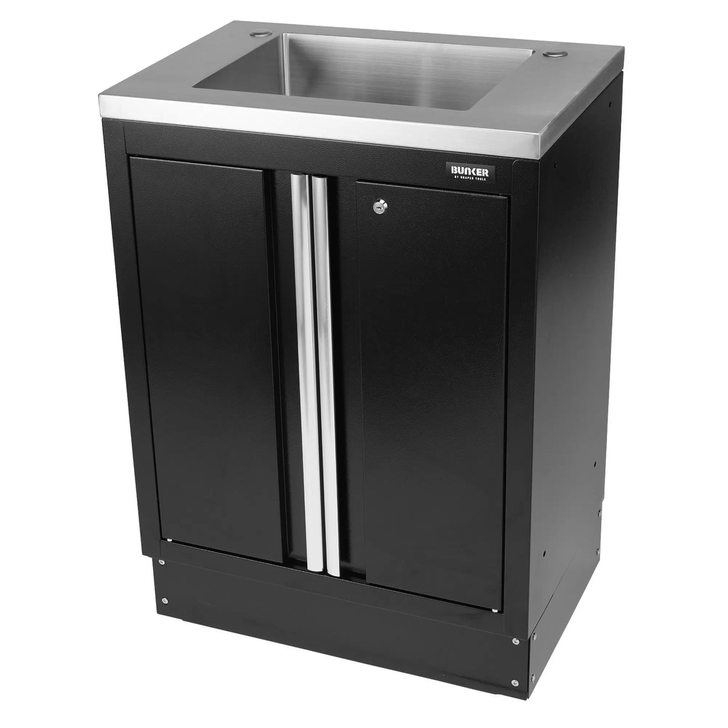 Draper Tools - 31034 - BUNKER Modular Floor Cabinet with Sink, 2 Door, 680mm
