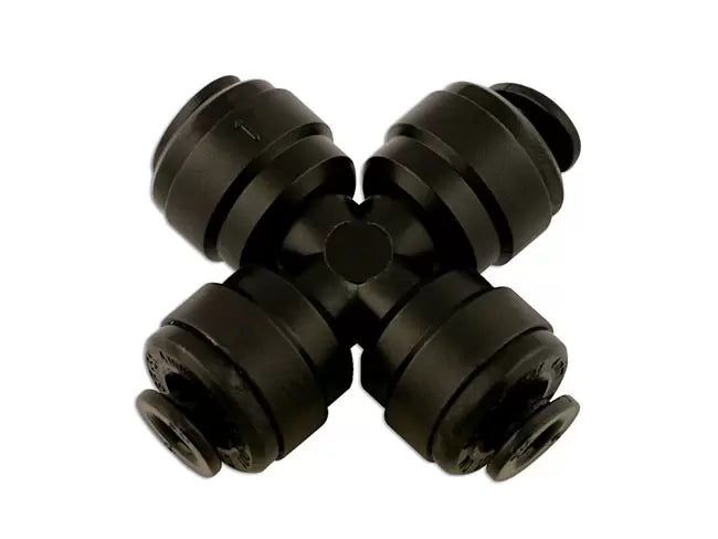 Push-Fit Cross Connector 4mm 5pc