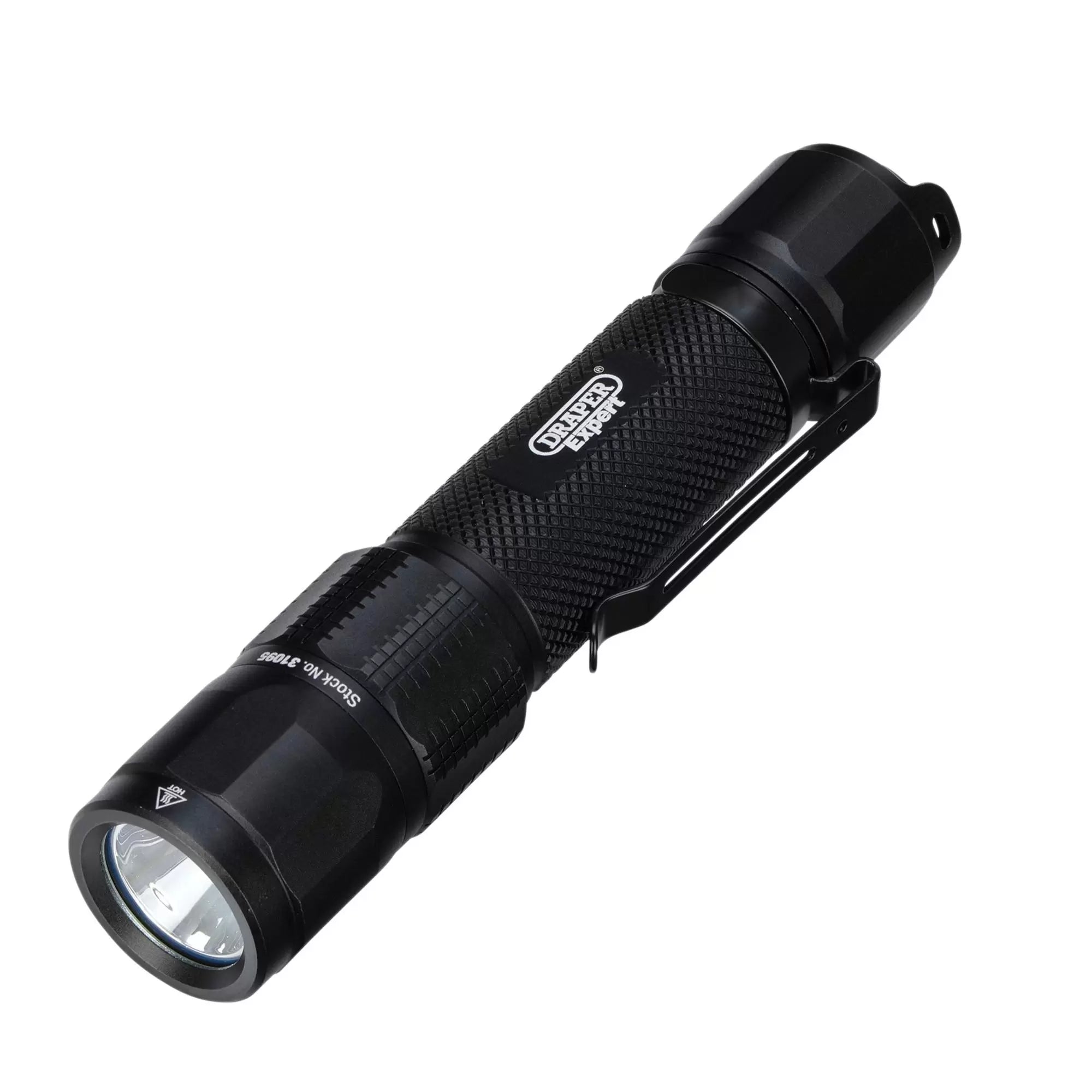 Draper Tools - 31095 - Draper Expert SMD LED USB Rechargeable High Performance Torch, 12W, 1200 Lumens, USB-C Cable Supplied