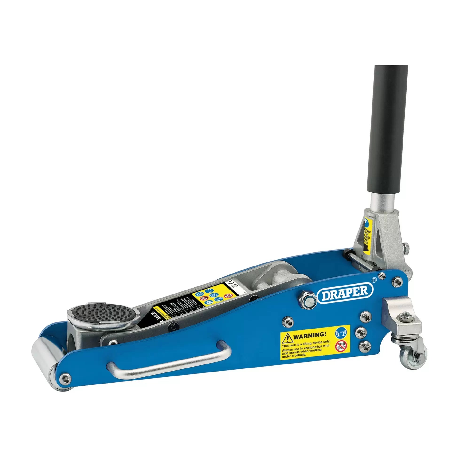 Draper Tools - 31242 - Aluminium Low Profile Trolley Jack, 1.25 Tonne