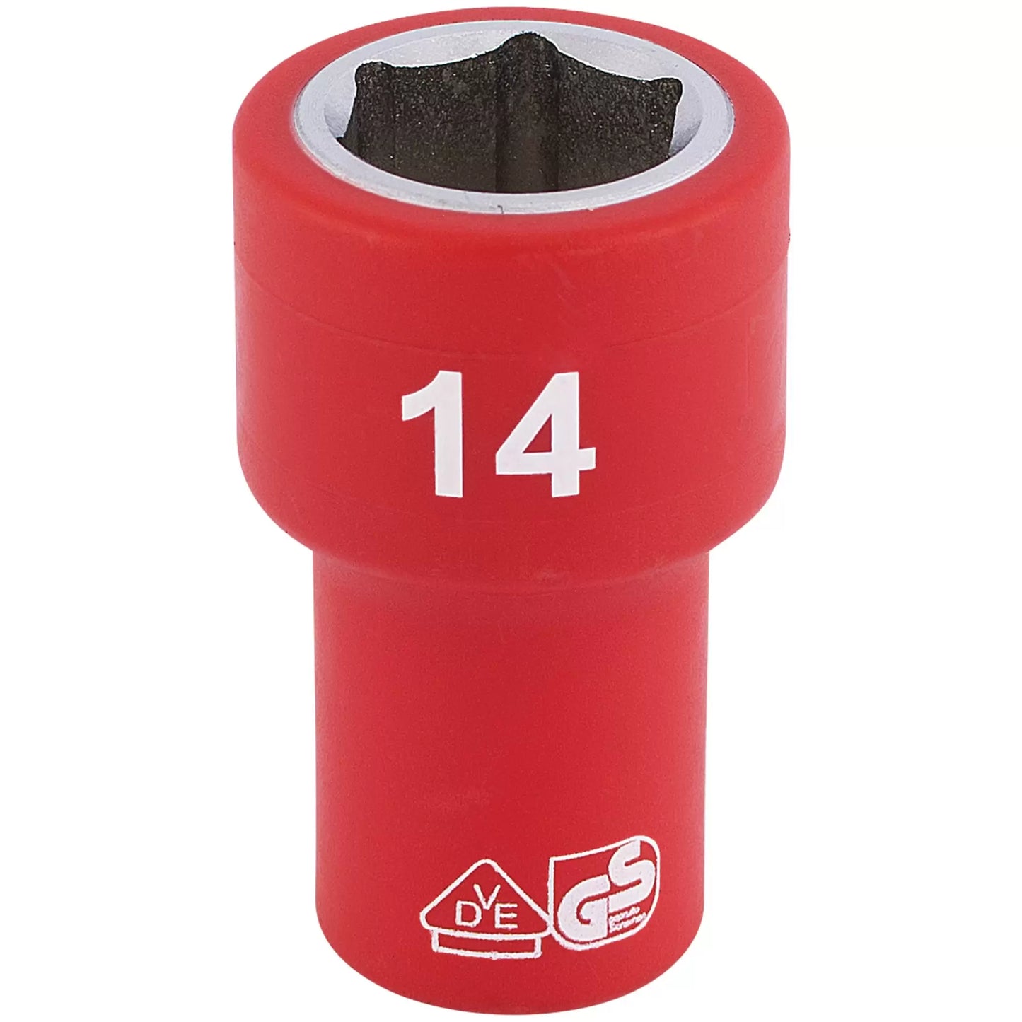 Draper Tools - 31492 - Draper Expert Fully Insulated VDE Socket, 1/4" Sq. Dr., 14mm