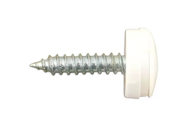 Connect - 31538 - Self Tapping Screws 8 x 3/4" White Cap 100pc
