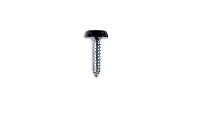 Connect - 31548 - Number Plate Screw 10 x 1" Black Polytop 100pc