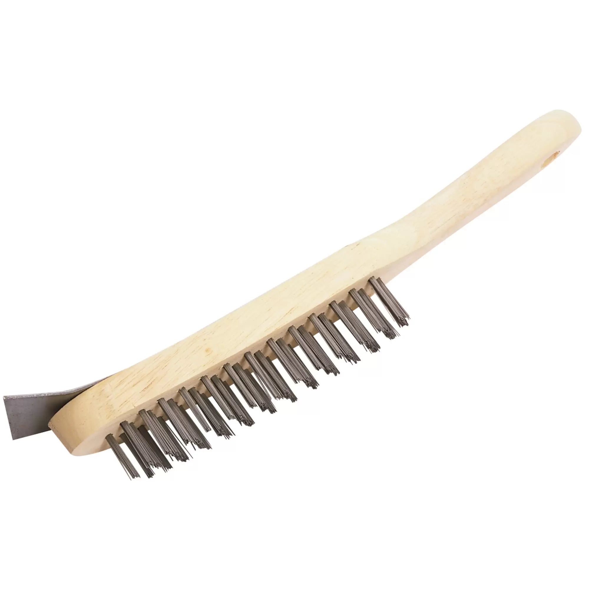 Draper Tools - 31573 - 4 Row Wire Scratch Brush with Scraper, 290mm