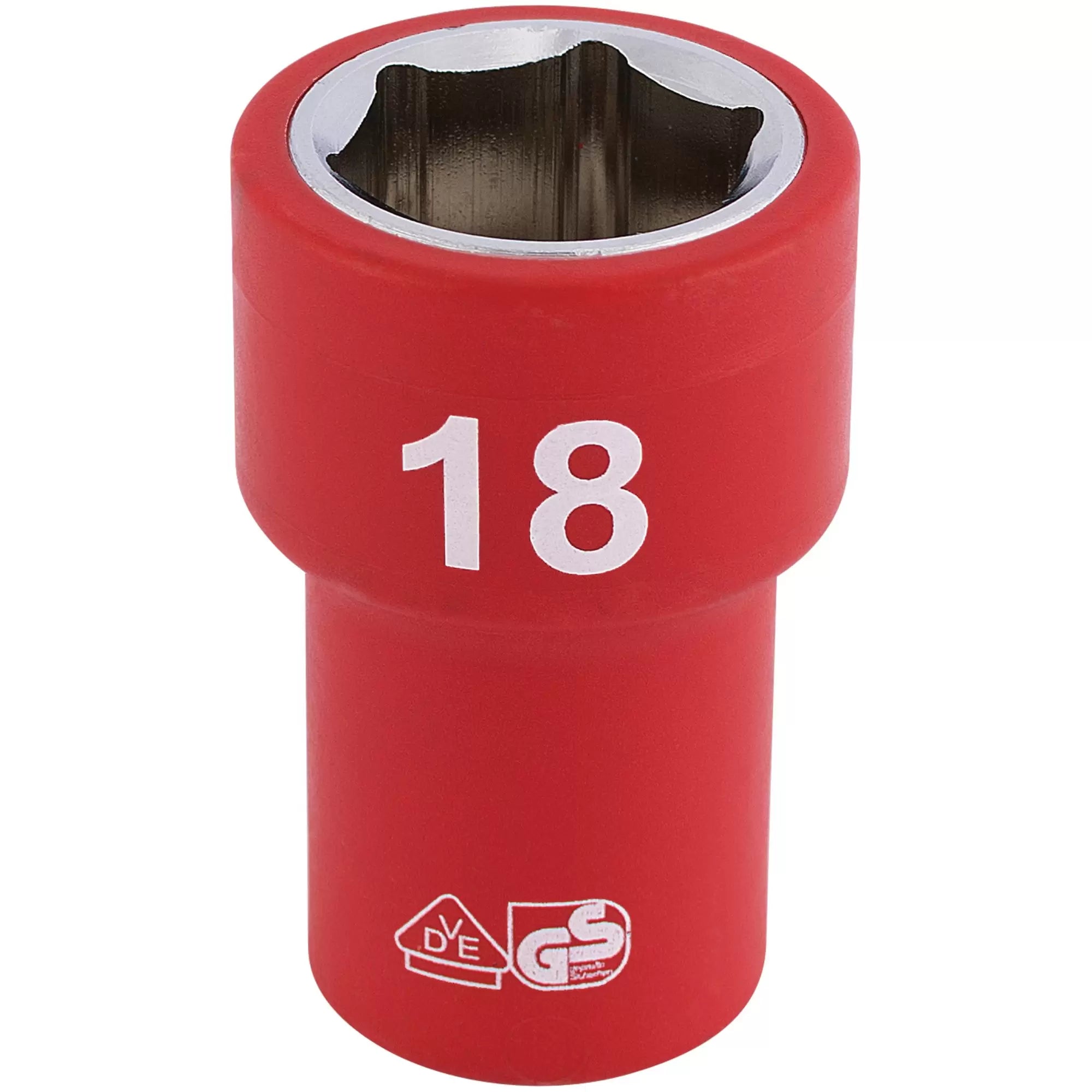 Draper Tools - 31724 - Draper Expert Fully Insulated VDE Socket, 3/8" Sq. Dr., 18mm