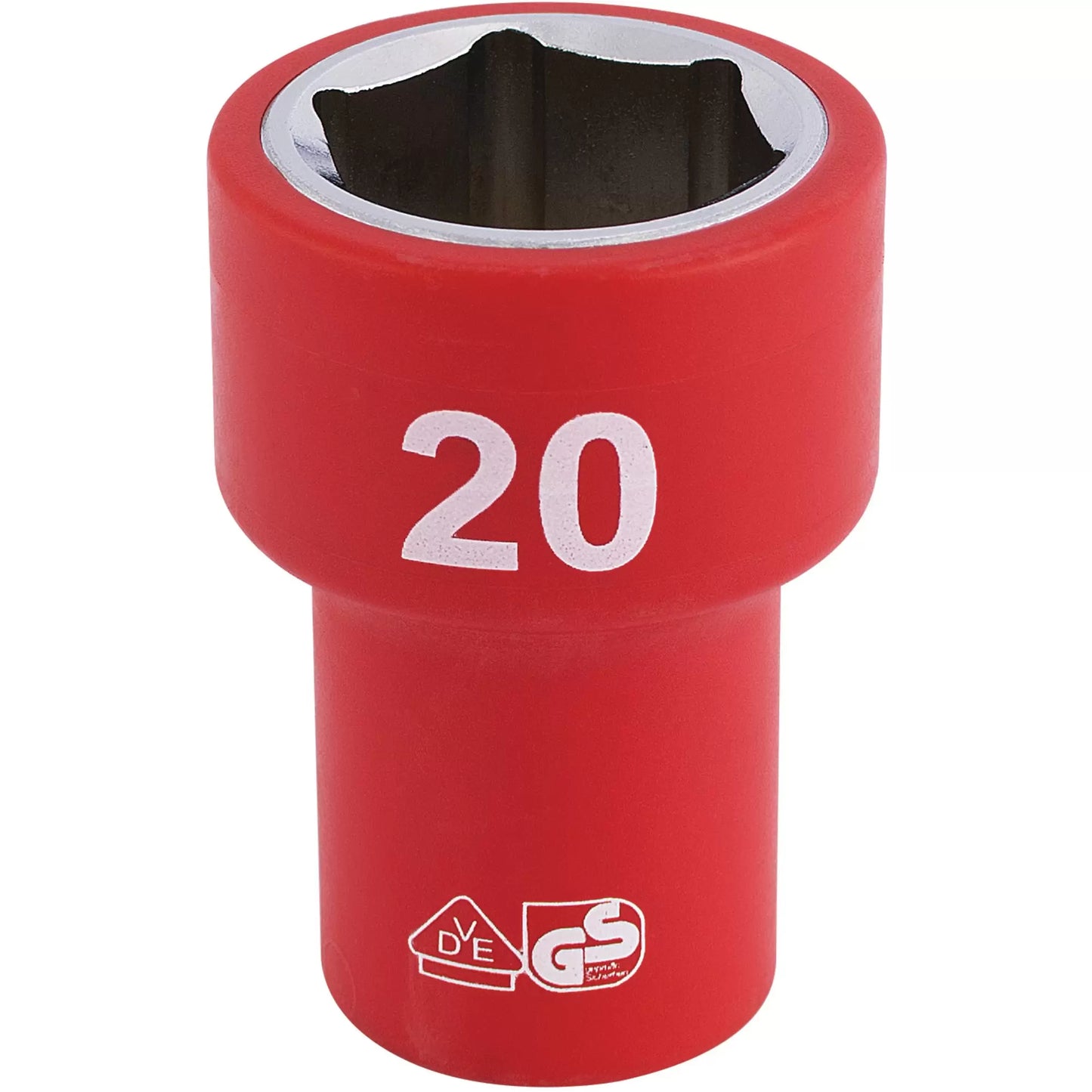 Draper Tools - 31748 - Draper Expert Fully Insulated VDE Socket, 3/8" Sq. Dr., 20mm
