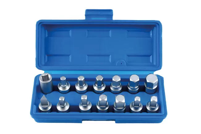 Laser - 3175 - Drain Plug Key Set 3/8"D 14pc
