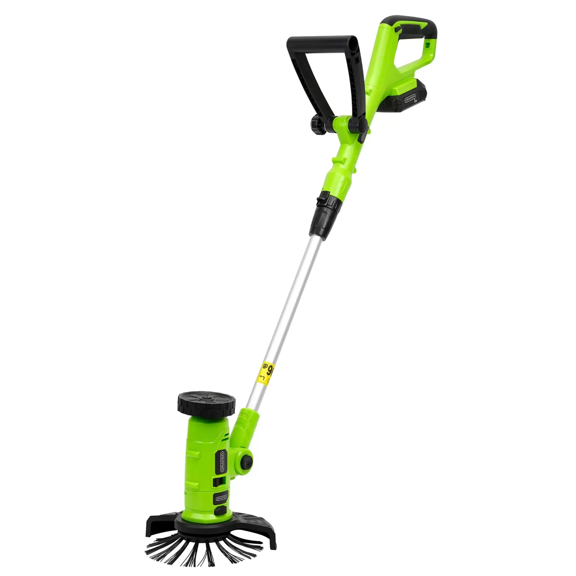 Draper Tools - 31859 - 18V 4-in-1 Multi-Function Grass Trimmer, 1 x 2.0Ah Battery, 1 x Charger