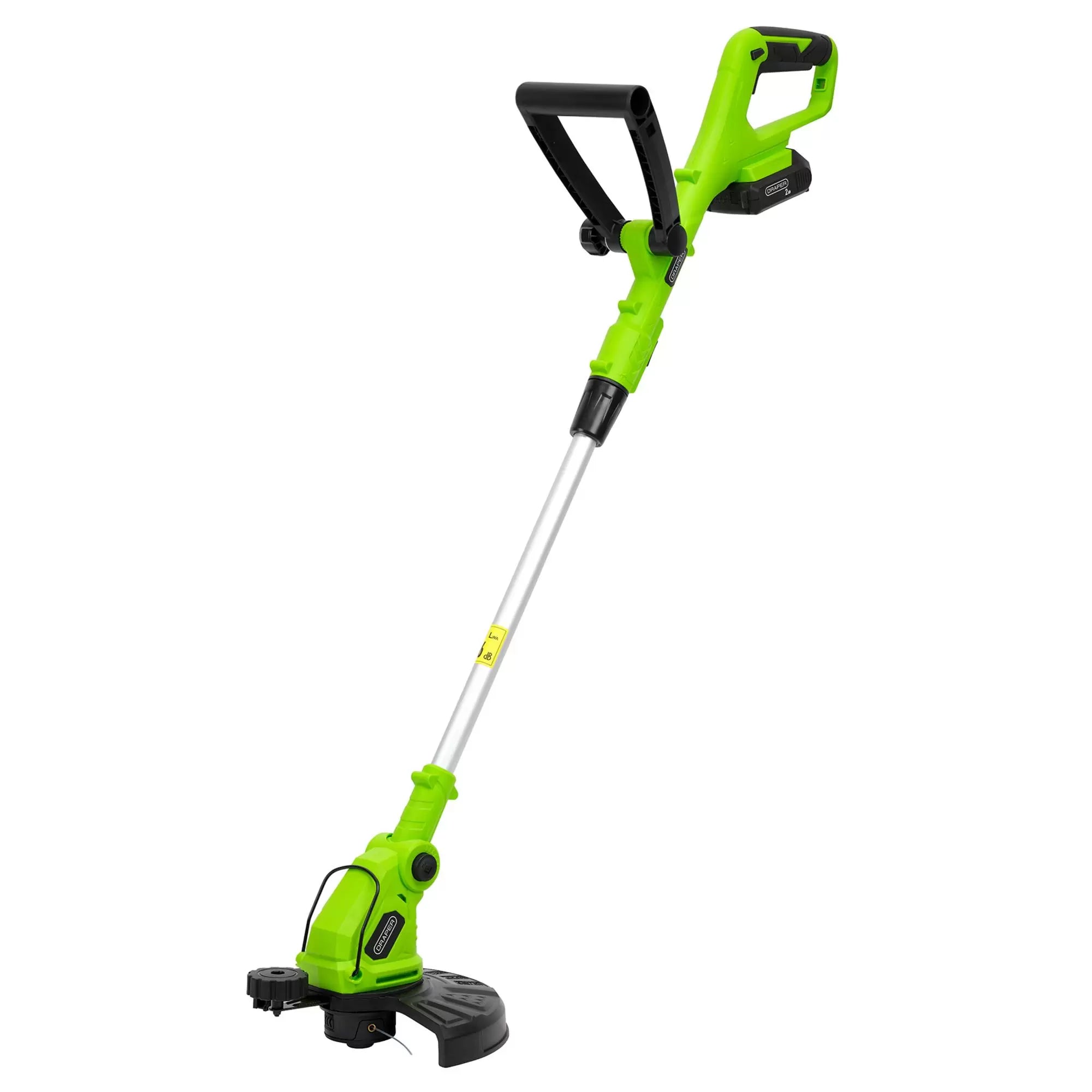 Draper Tools - 31860 - 18V 2-in-1 Grass Trimmer, 1 x 2.0Ah Battery, 1 x Charger
