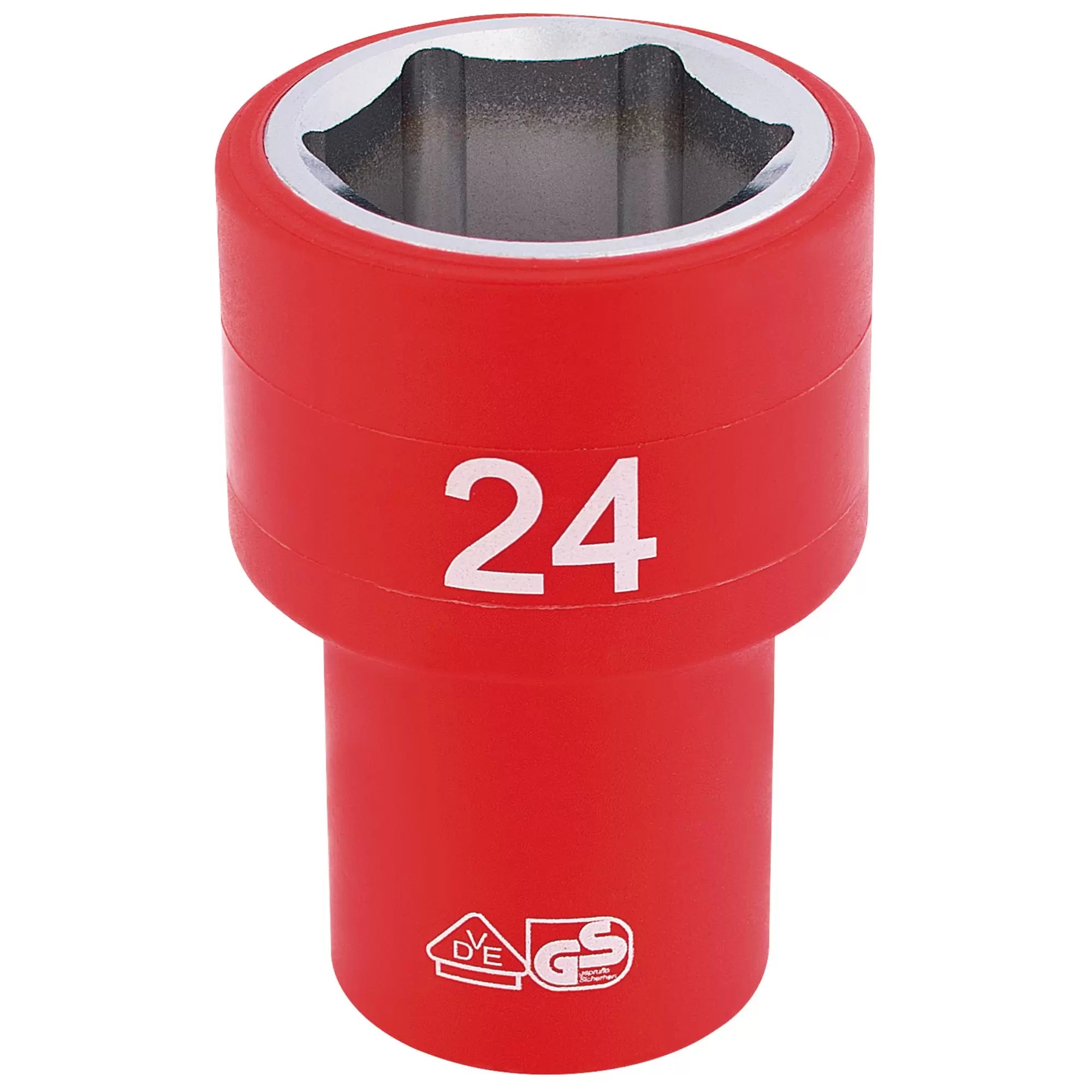 Draper Tools - 31954 - Draper Expert Fully Insulated VDE Socket, 1/2" Sq. Dr., 24mm