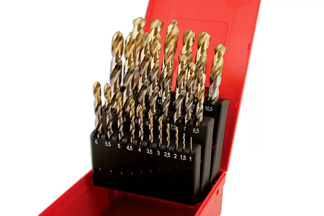 Dormer A002 Tin Coated Metric Drill Set 204 - 25 Pieces