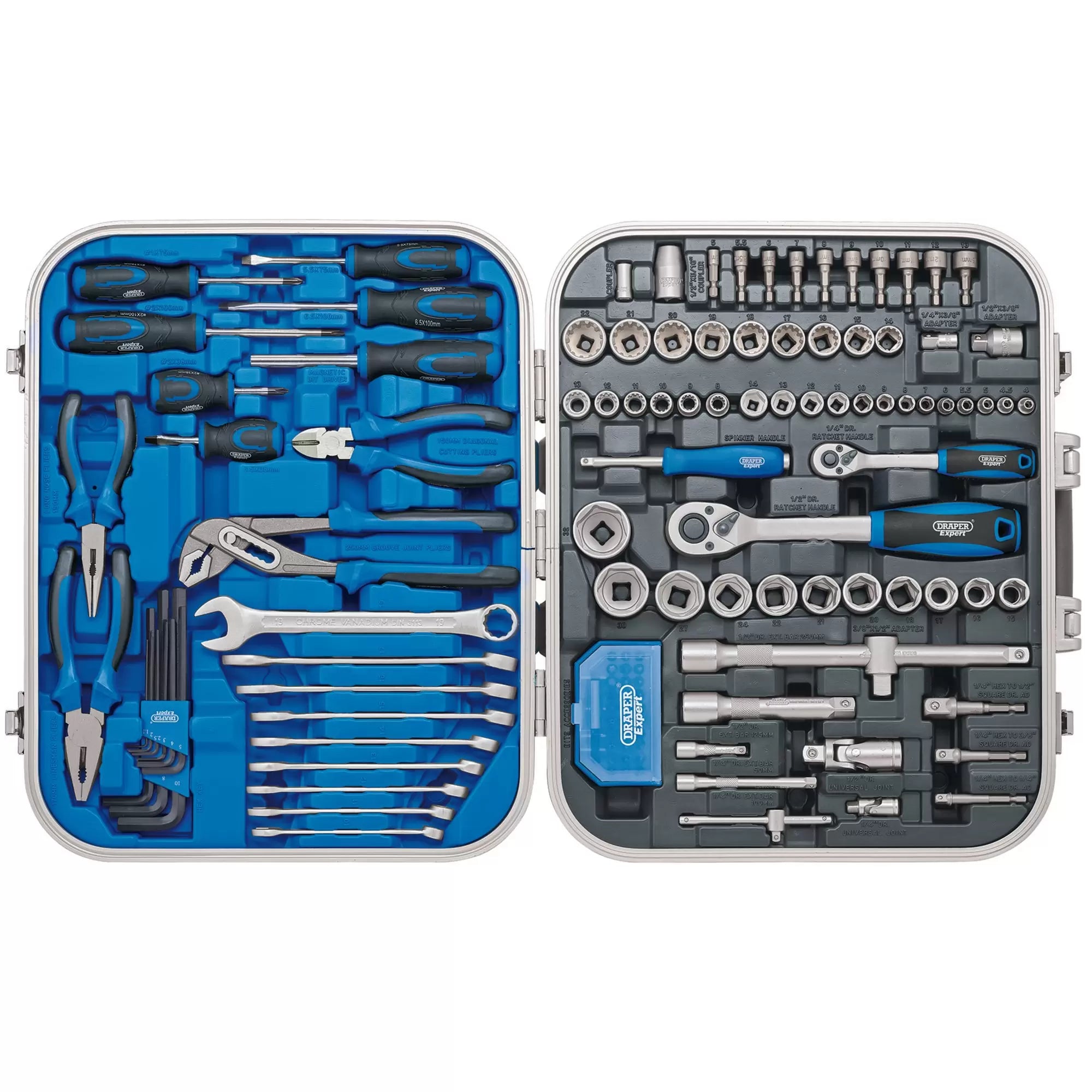 Draper Tools - 32027 - Draper Expert Mechanics Tool Kit (127 Piece)