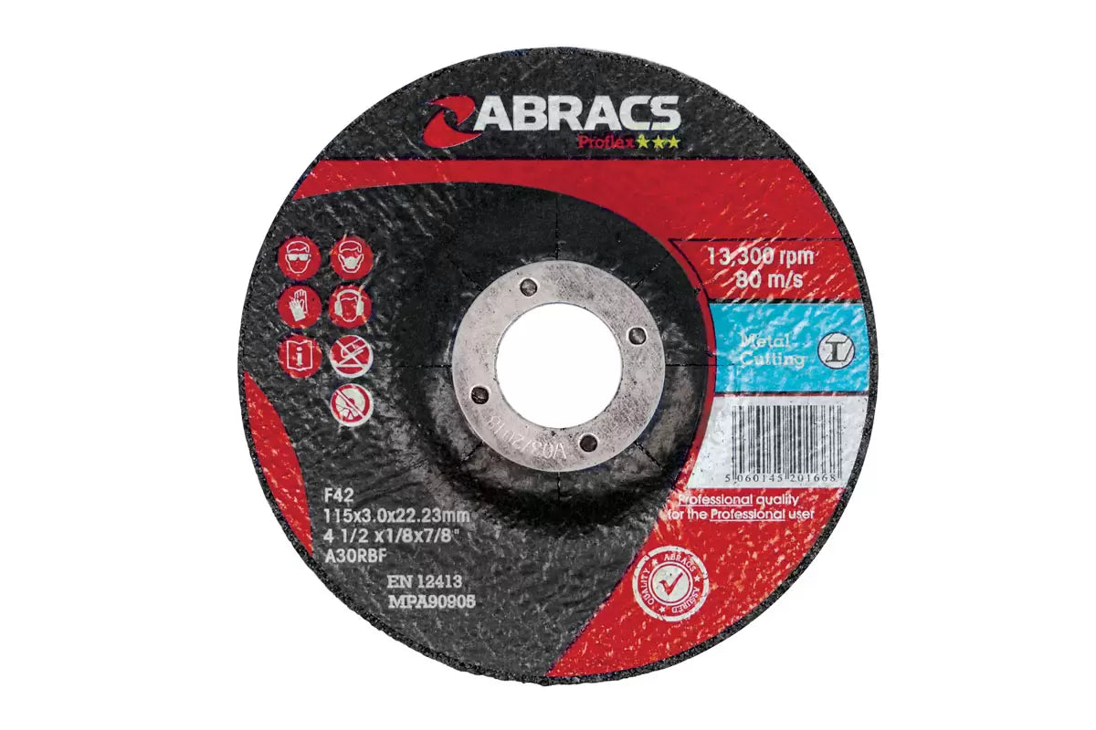 Connect - 32062 - Abracs DPC Cutting Discs 115mm x 3.0mm 10pc
