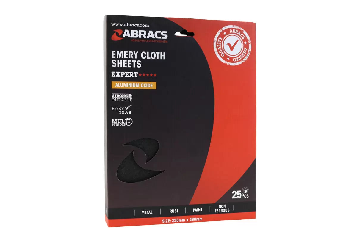 Abracs Emery Sheets P40 25pc