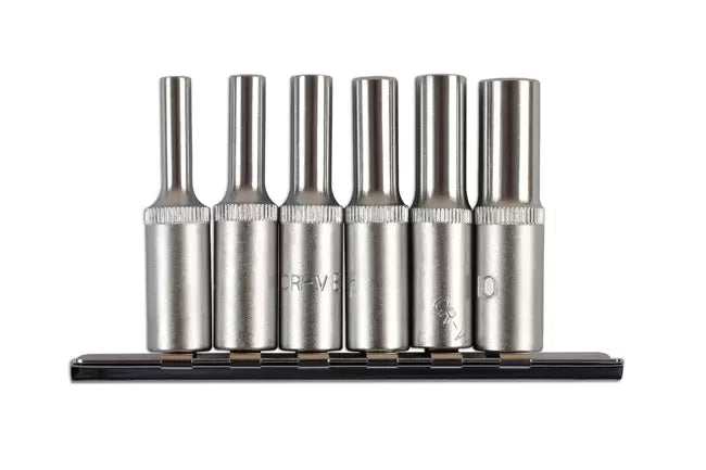 Laser - 3225 - Deep Star Socket Set 1/4"D 6pc
