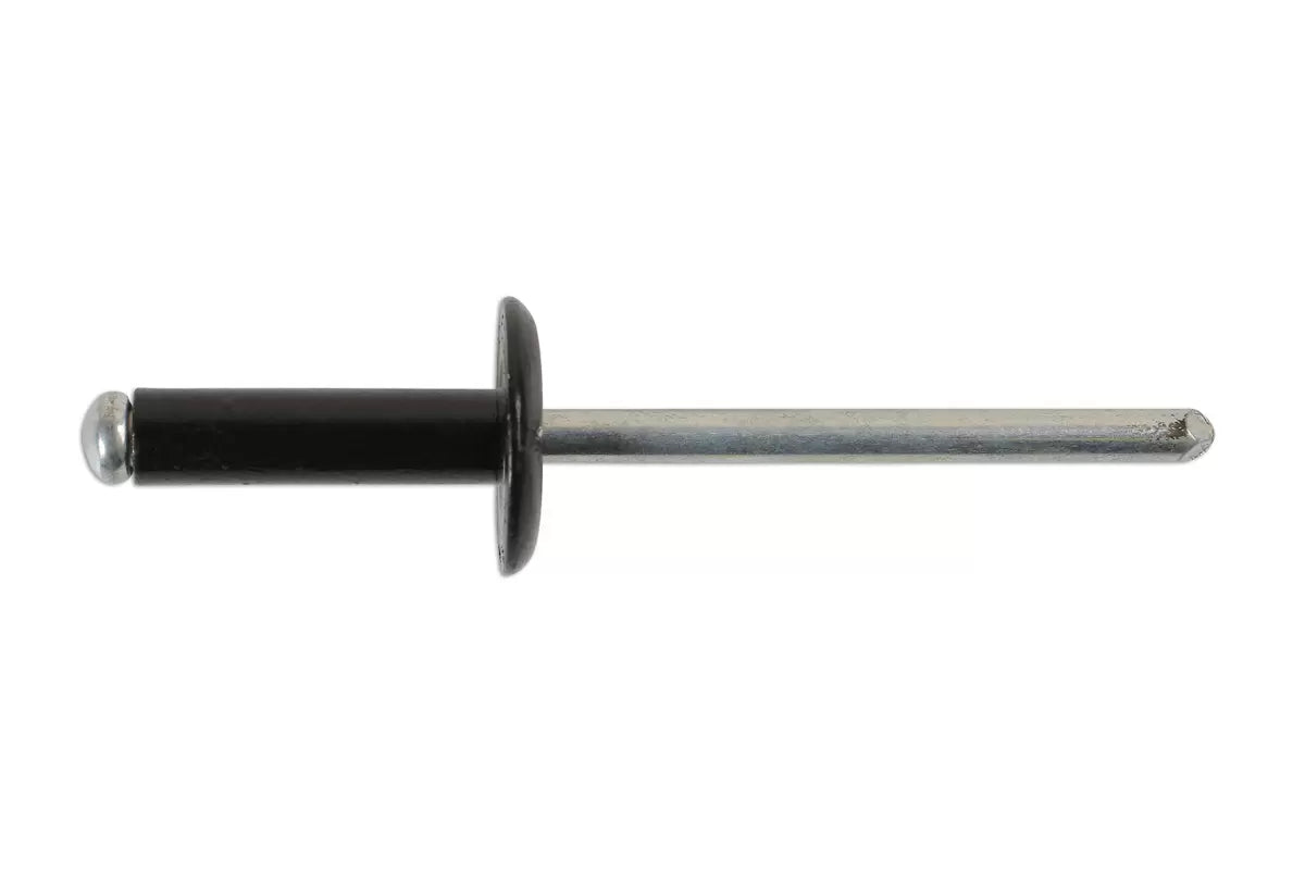 Connect - 32892 - Large Flange Black Rivets 4.8mm x 14mm 100pc