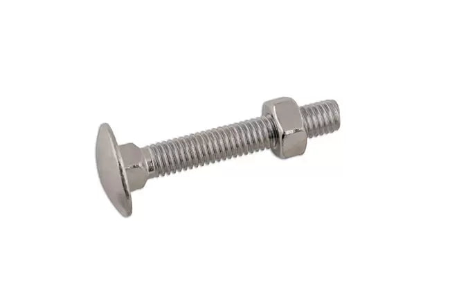 Connect - 33141 - Coach bolts & Nuts M6 x 75mm 100pc