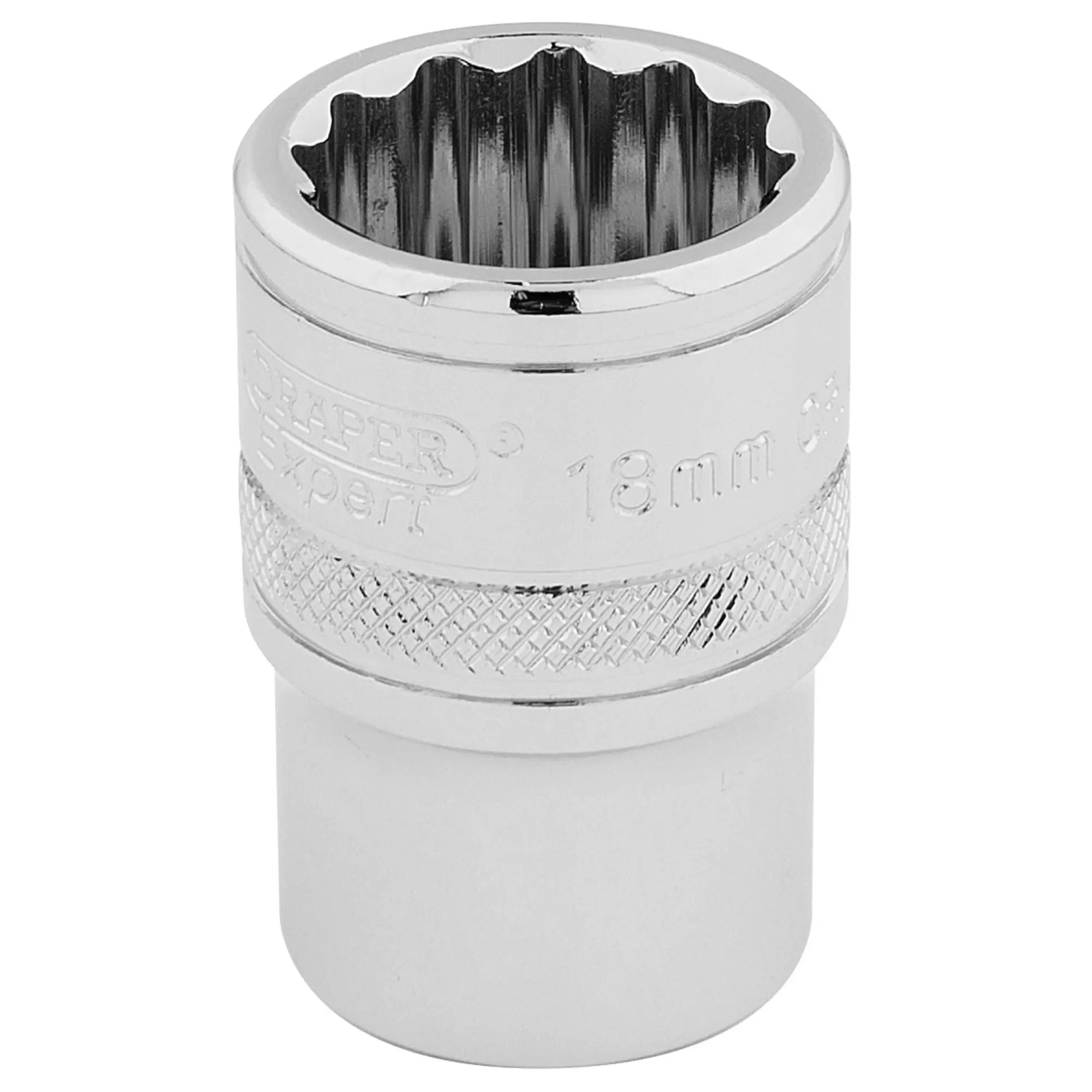 Draper Tools - 33202 - Draper Expert HI-TORQ® 12 Point Socket, 1/2" Sq. Dr., 18mm