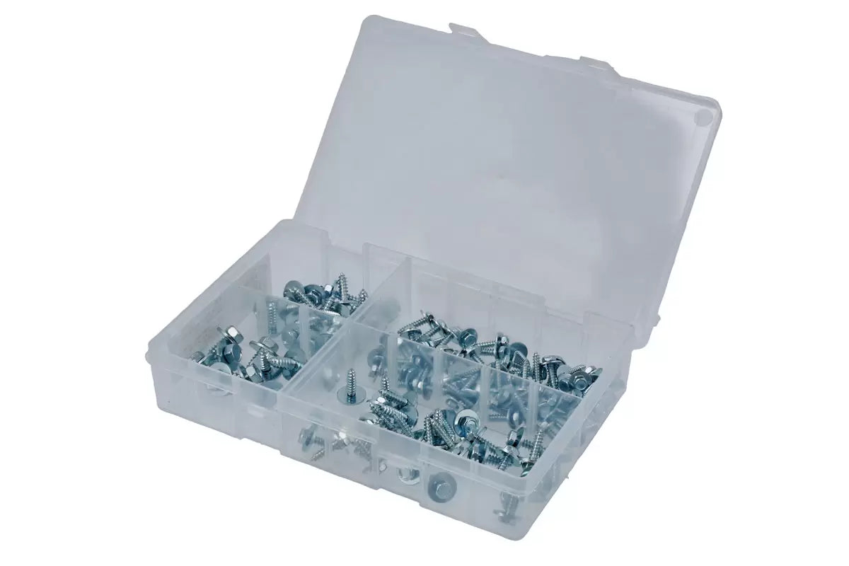 Connect - 33213 - Assorted Zinc Plated Acme Screws 120pc