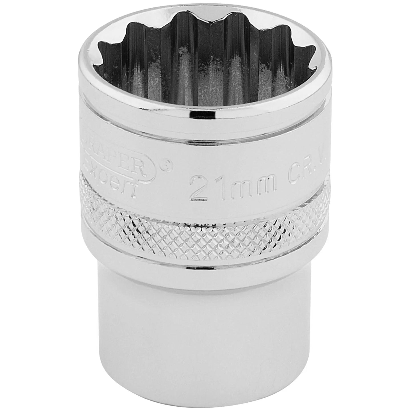 Draper Tools - 33290 - Draper Expert HI-TORQ® 12 Point Socket, 1/2" Sq. Dr., 21mm