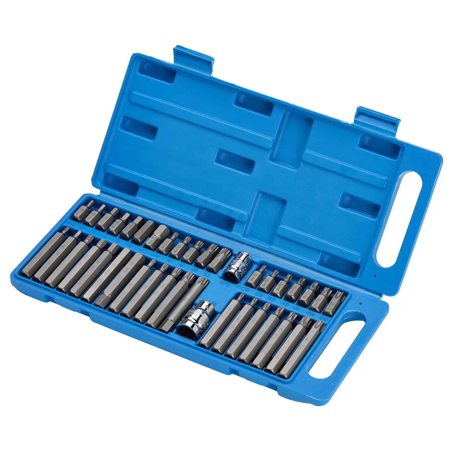 Draper Tools - 33323 - Draper TX-STAR® Hex. & Spline Mechanics Bit Set, 3/8, 1/2" Sq. Dr. (40 Piece)