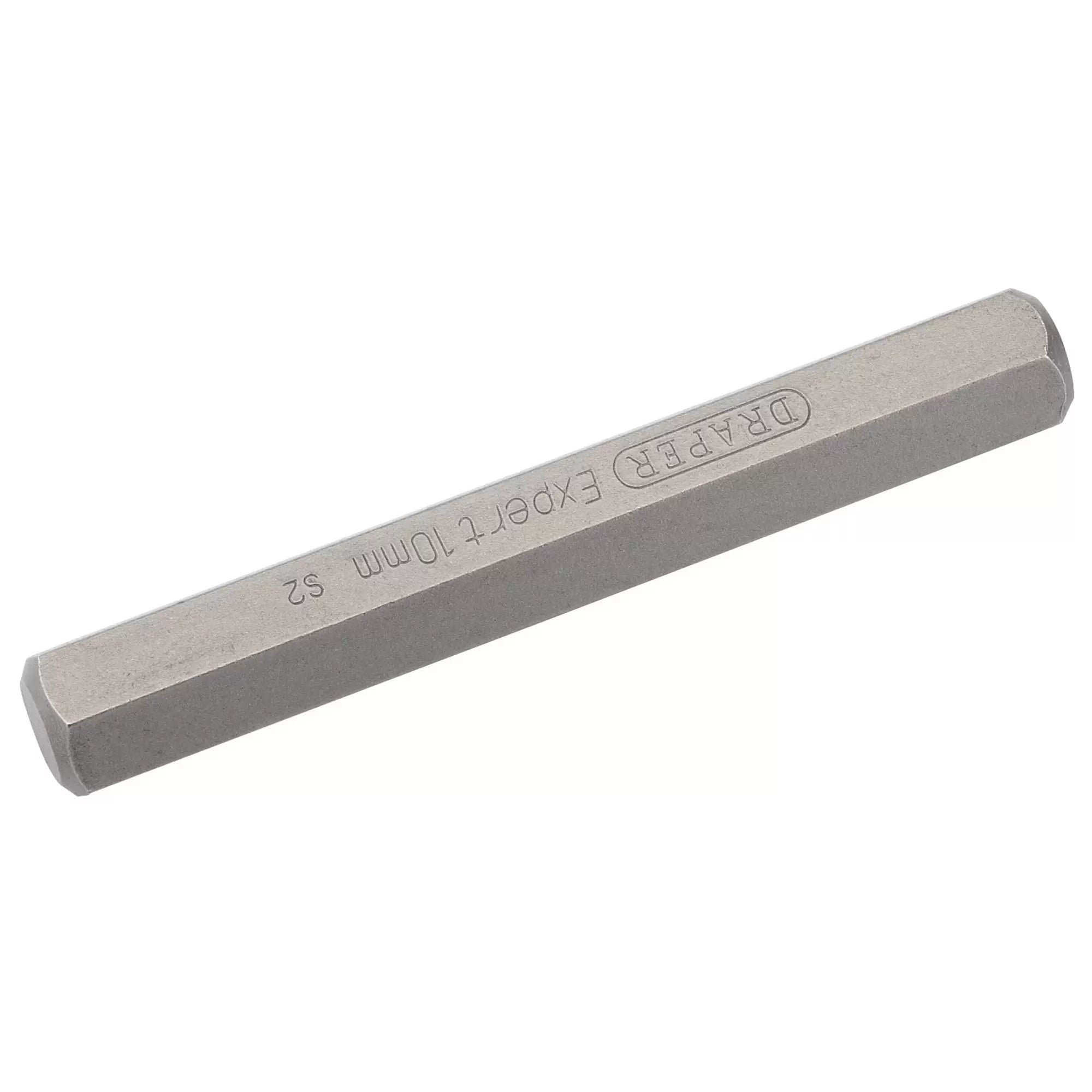 Draper Tools - 33337 - Draper Expert Hexagonal 10mm Insert Bit for Mechanics Bit Sets, 10mm x 75mm