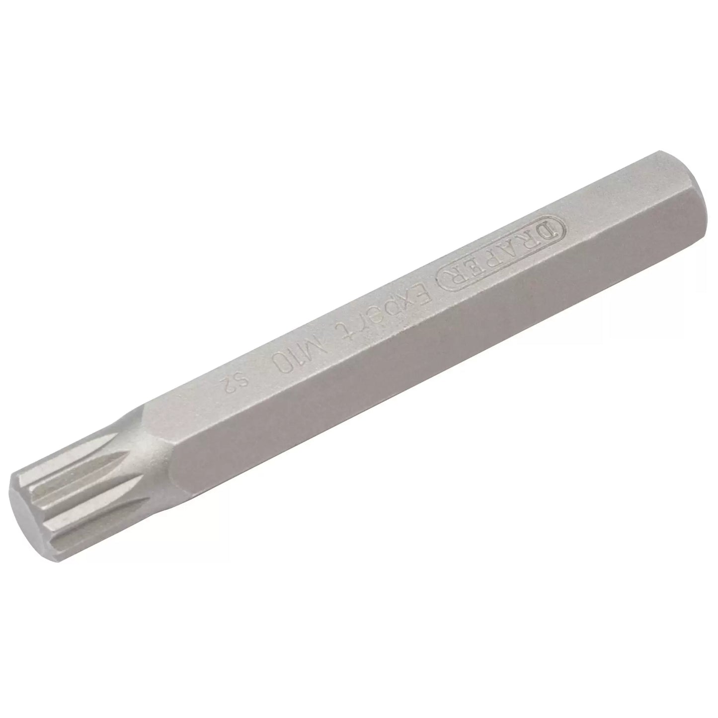 Draper Tools - 33348 - Draper Expert Spline 10mm Insert Bit for Mechanics Bit Sets, M10 x 75mm