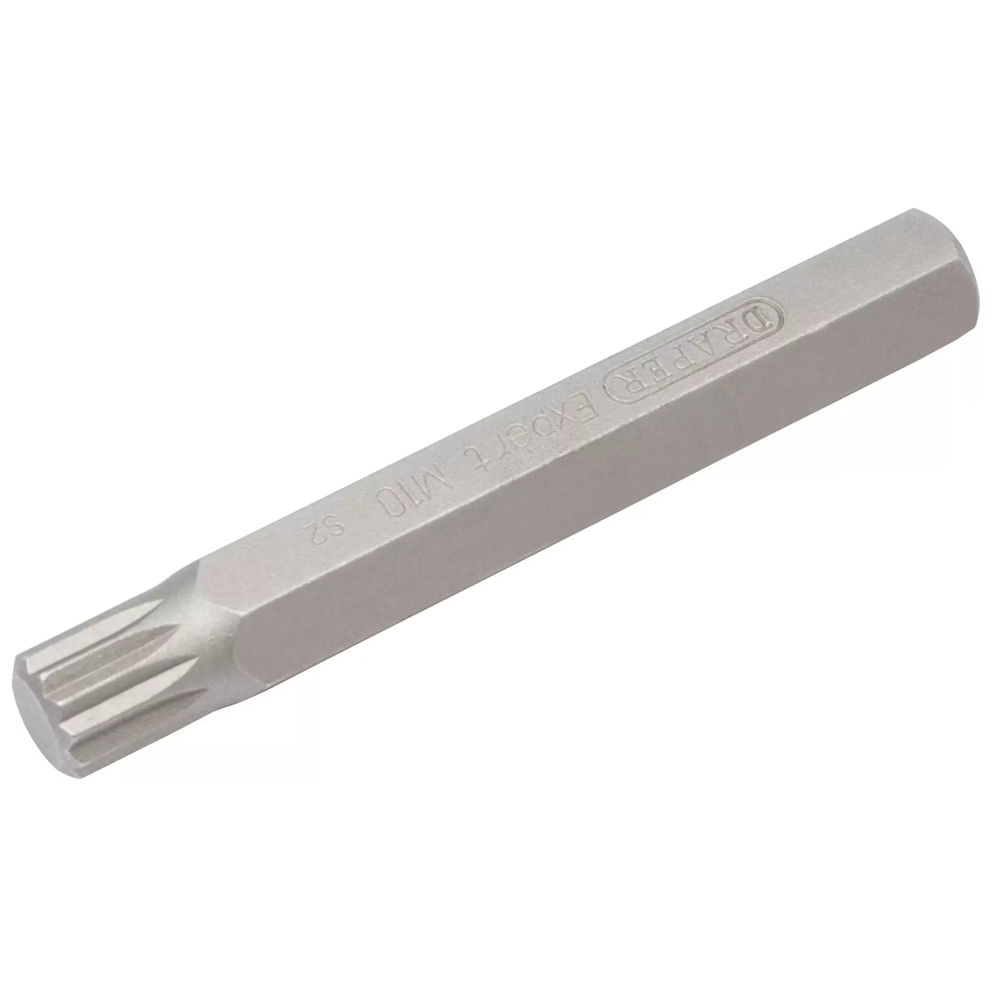 Draper Tools - 33348 - Draper Expert Spline 10mm Insert Bit for Mechanics Bit Sets, M10 x 75mm