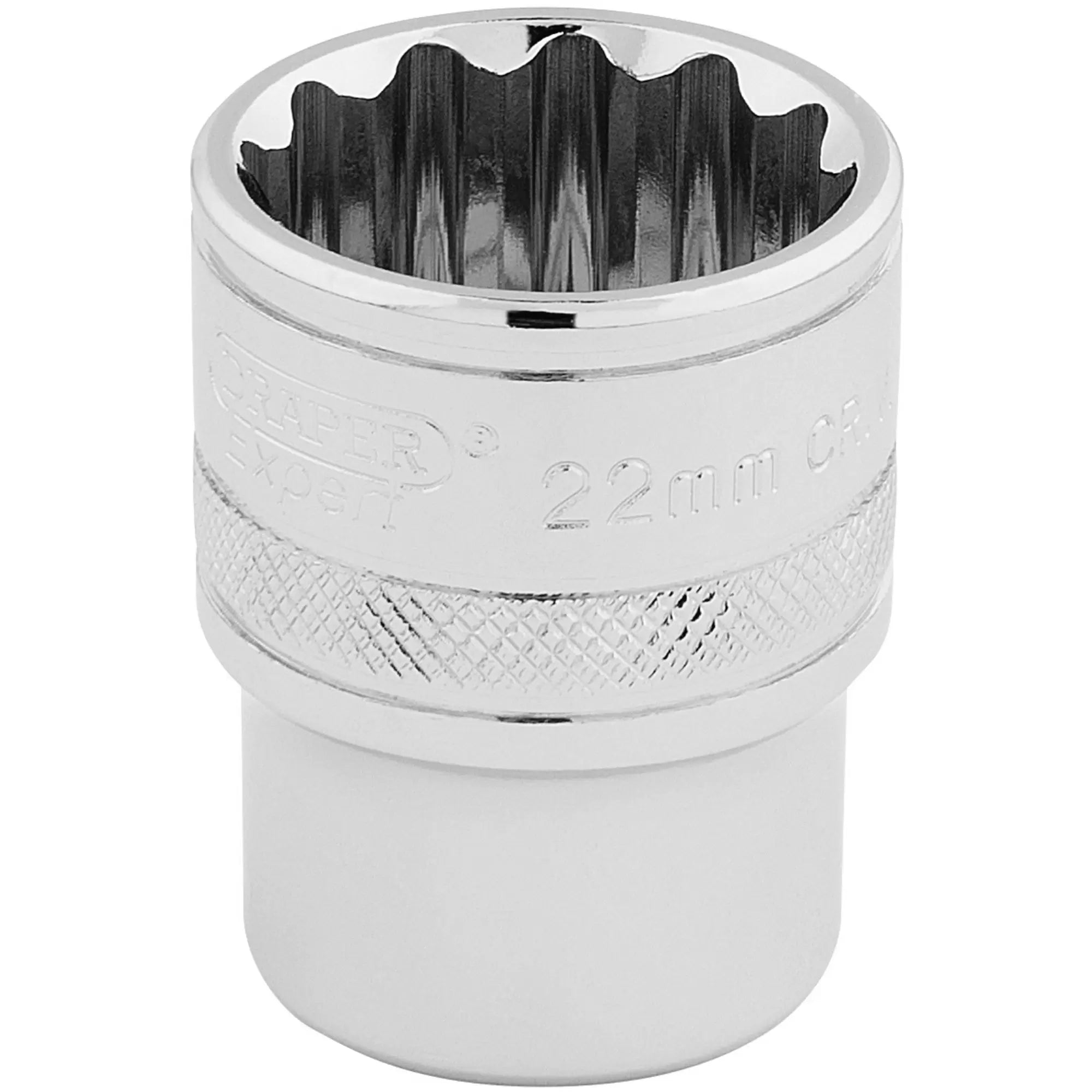 Draper Tools - 33368 - Draper Expert HI-TORQ® 12 Point Socket, 1/2" Sq. Dr., 22mm