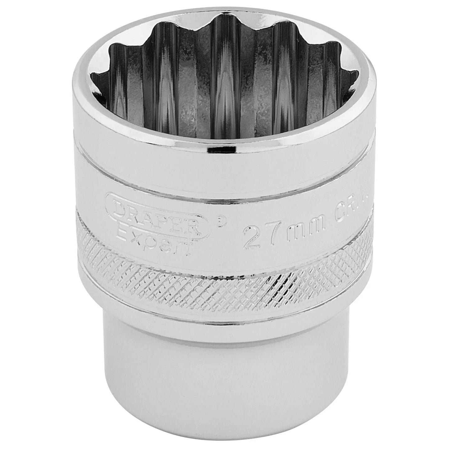 Draper Tools - 33442 - Draper Expert HI-TORQ® 12 Point Socket, 1/2" Sq. Dr., 27mm