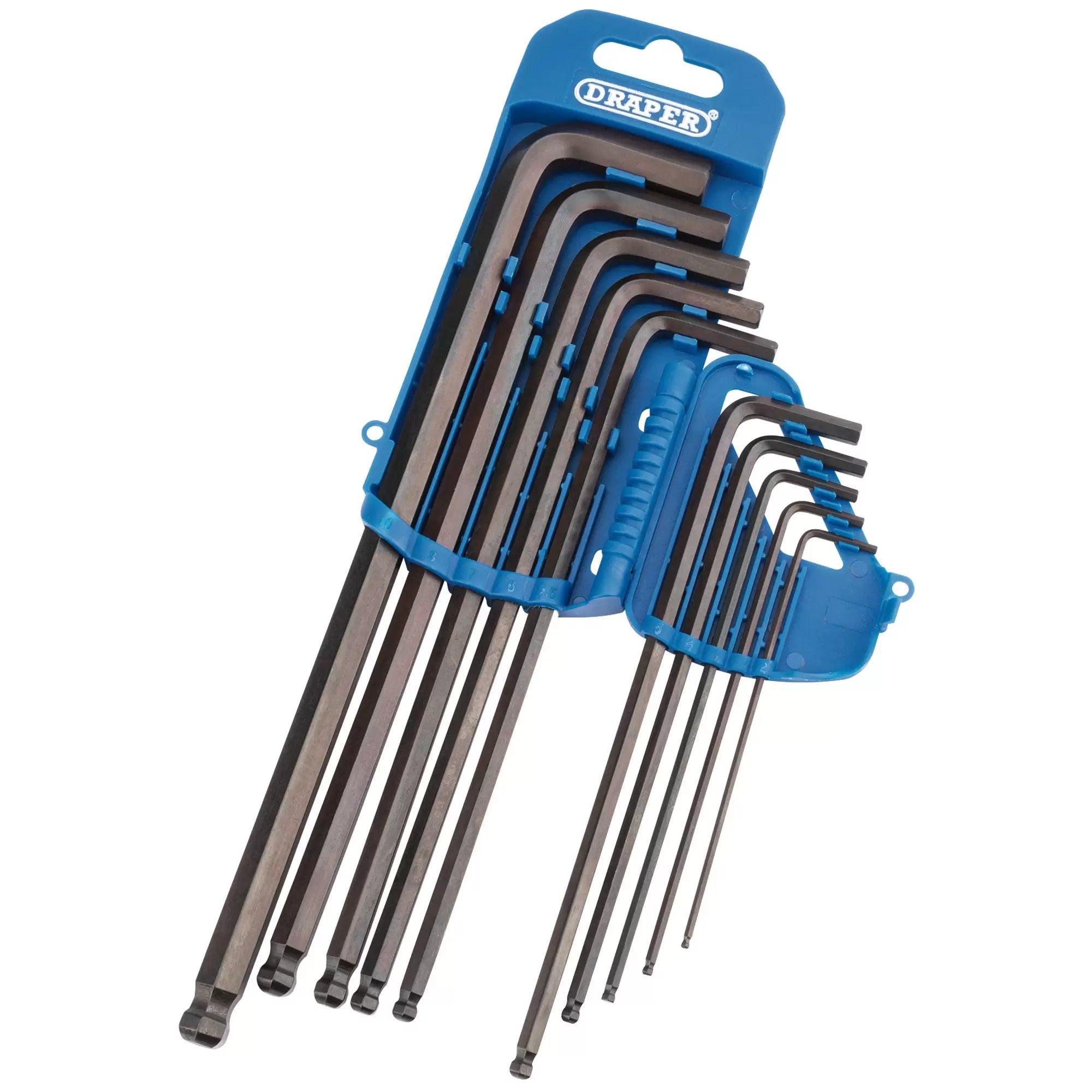 Draper Tools - 33719 - Extra Long Metric Hex. and Ball End Hex. Key Set (10 Piece)