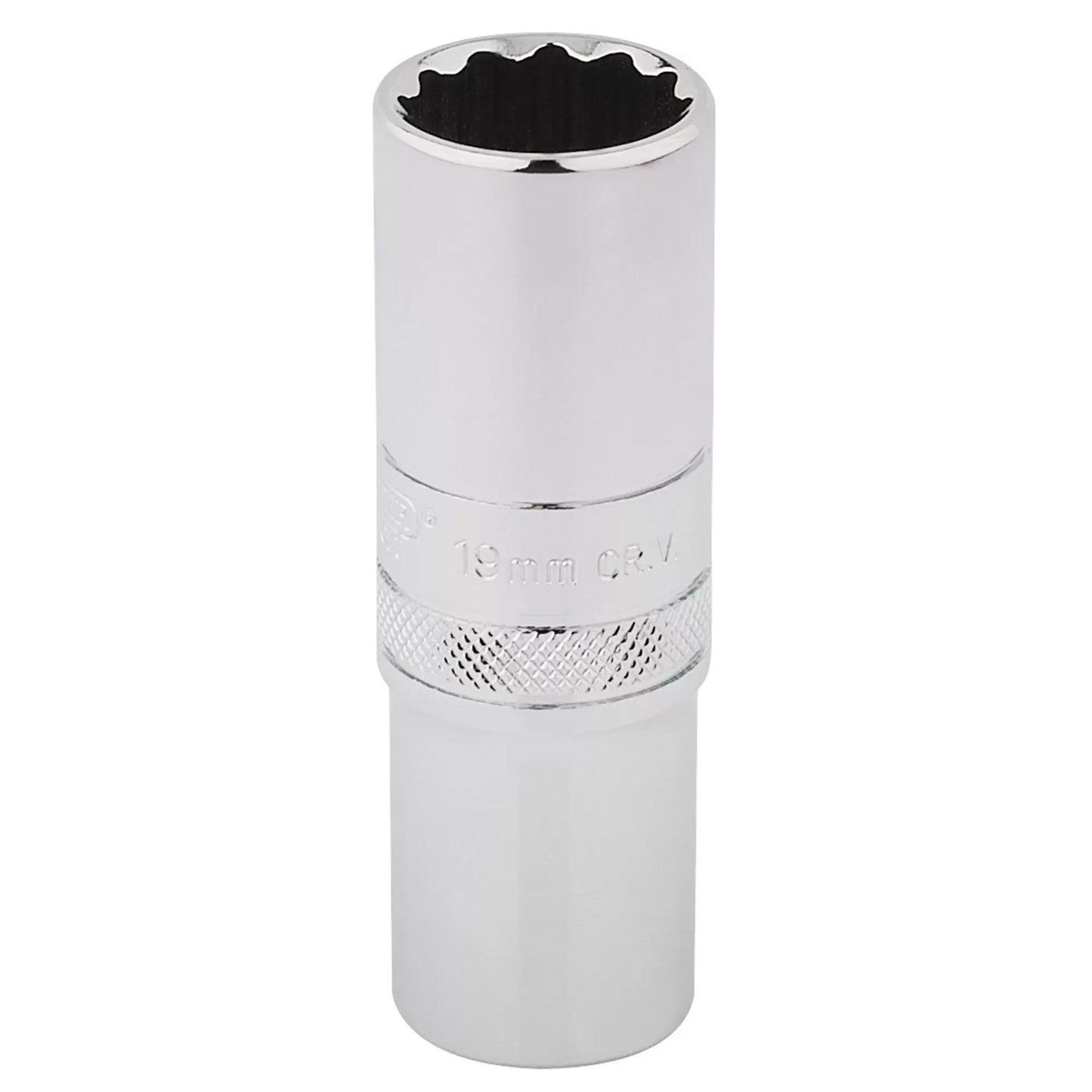 Draper Tools - 33772 - Draper Expert HI-TORQ® 12 Point Deep Socket, 1/2" Sq. Dr., 19mm