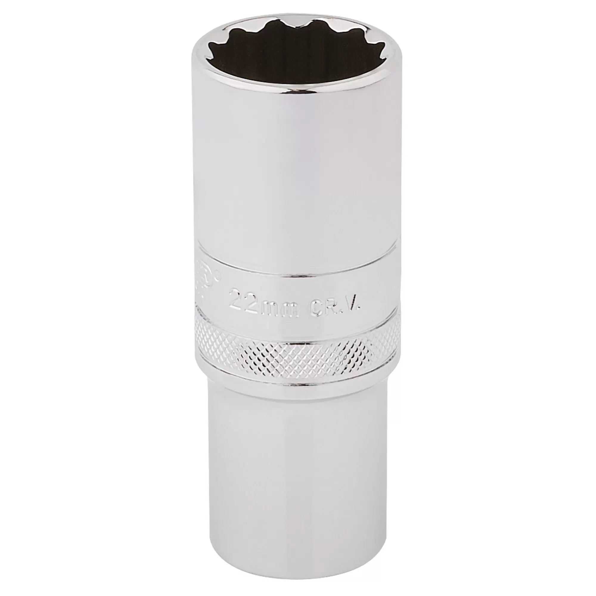 Draper Tools - 33788 - Draper Expert HI-TORQ® 12 Point Deep Socket, 1/2" Sq. Dr., 22mm