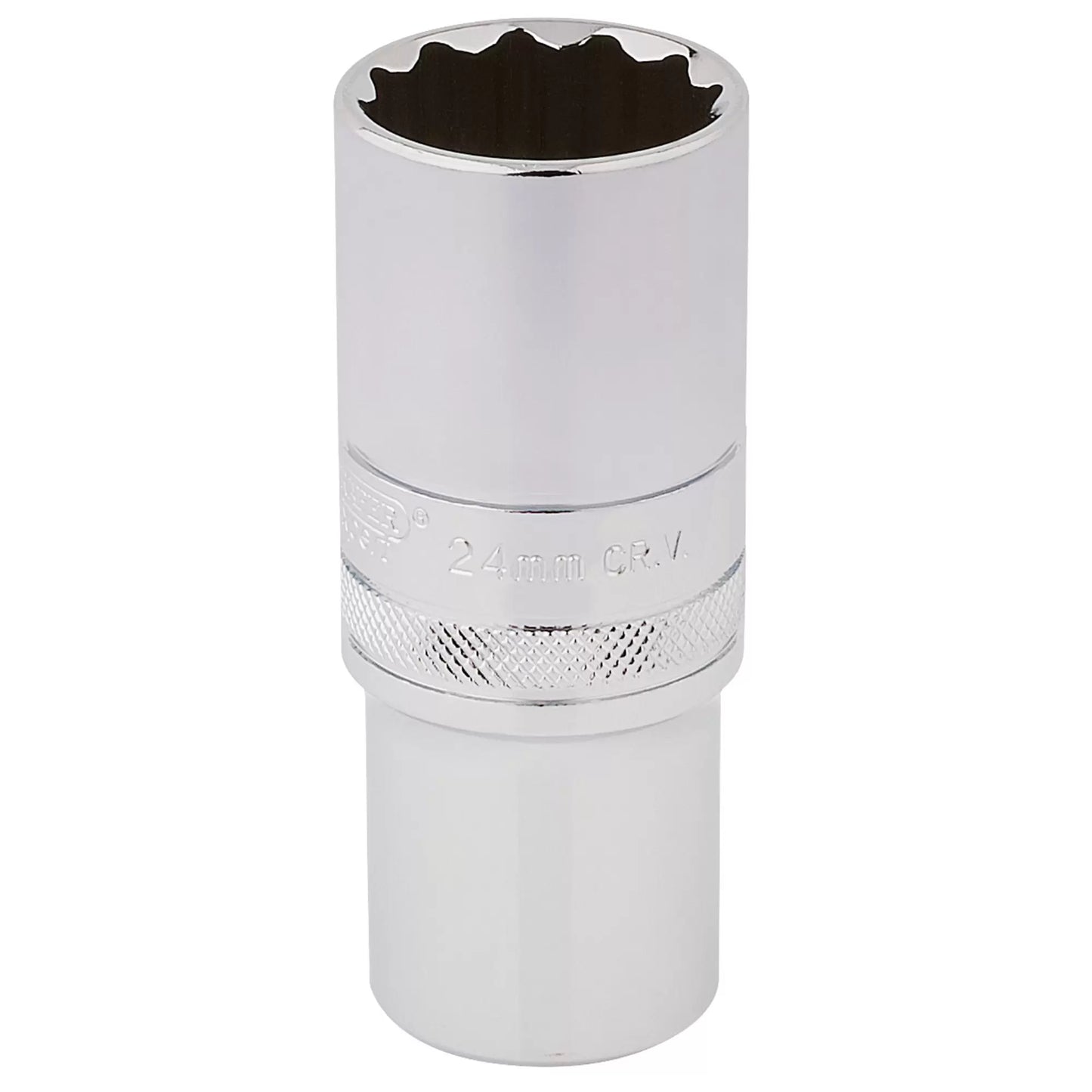 Draper Tools - 33802 - Draper Expert HI-TORQ® 12 Point Deep Socket, 1/2" Sq. Dr., 24mm