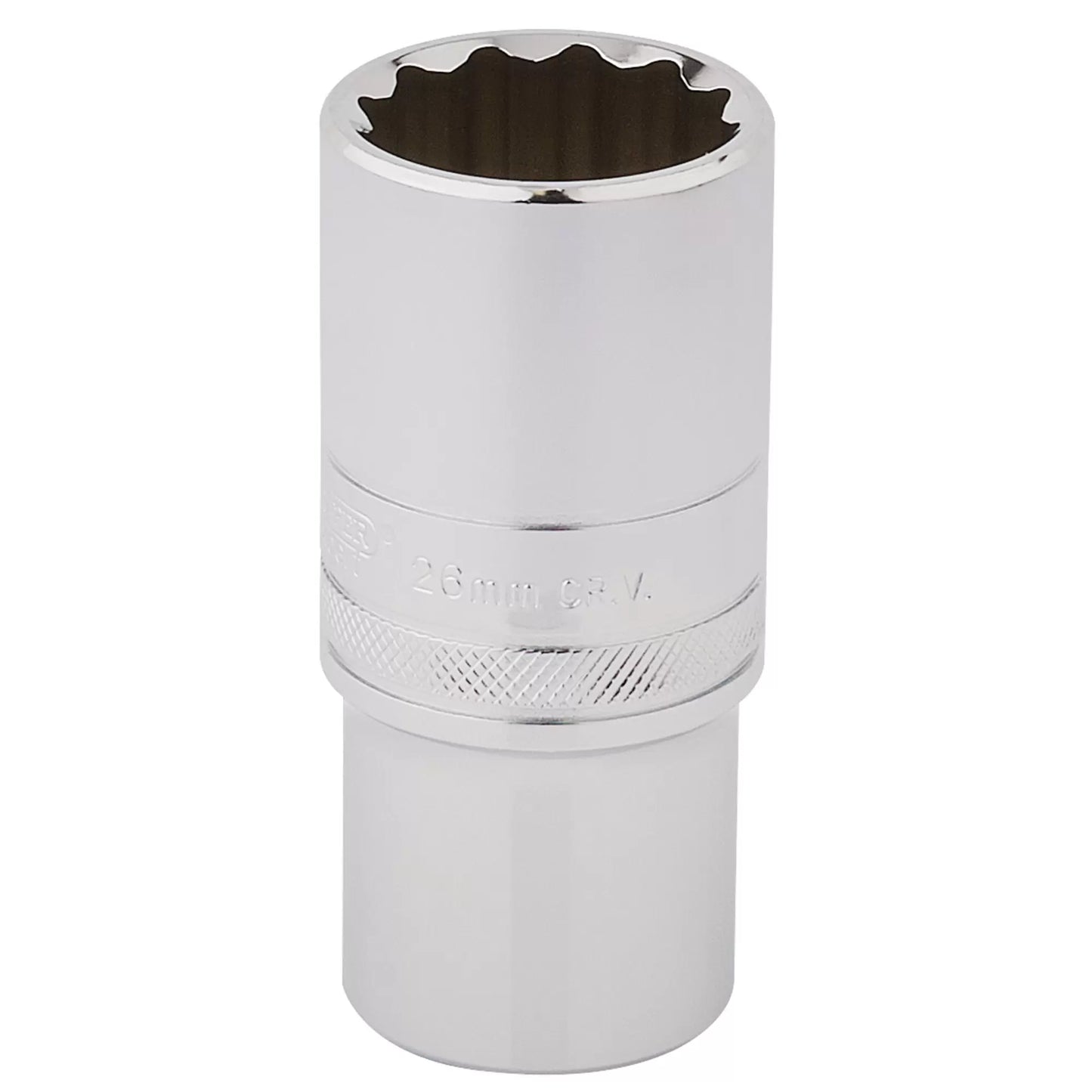 Draper Tools - 33838 - Draper Expert HI-TORQ® 12 Point Deep Socket, 1/2" Sq. Dr., 26mm