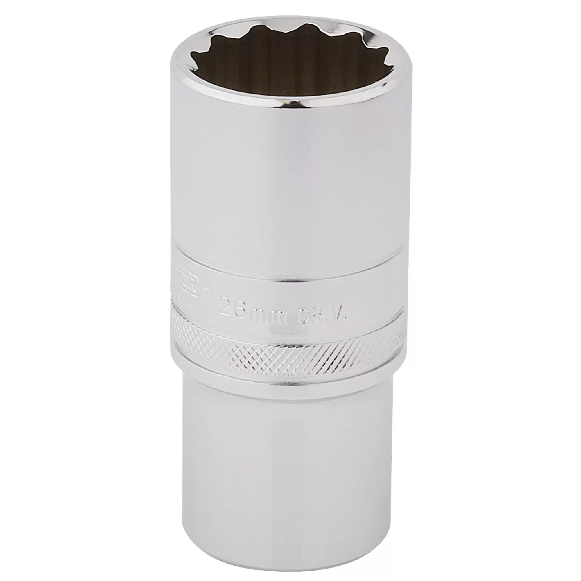Draper Tools - 33838 - Draper Expert HI-TORQ® 12 Point Deep Socket, 1/2" Sq. Dr., 26mm