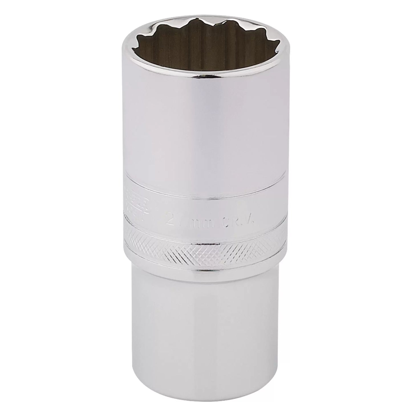 Draper Tools - 33841 - Draper Expert HI-TORQ® 12 Point Deep Socket, 1/2" Sq. Dr., 27mm