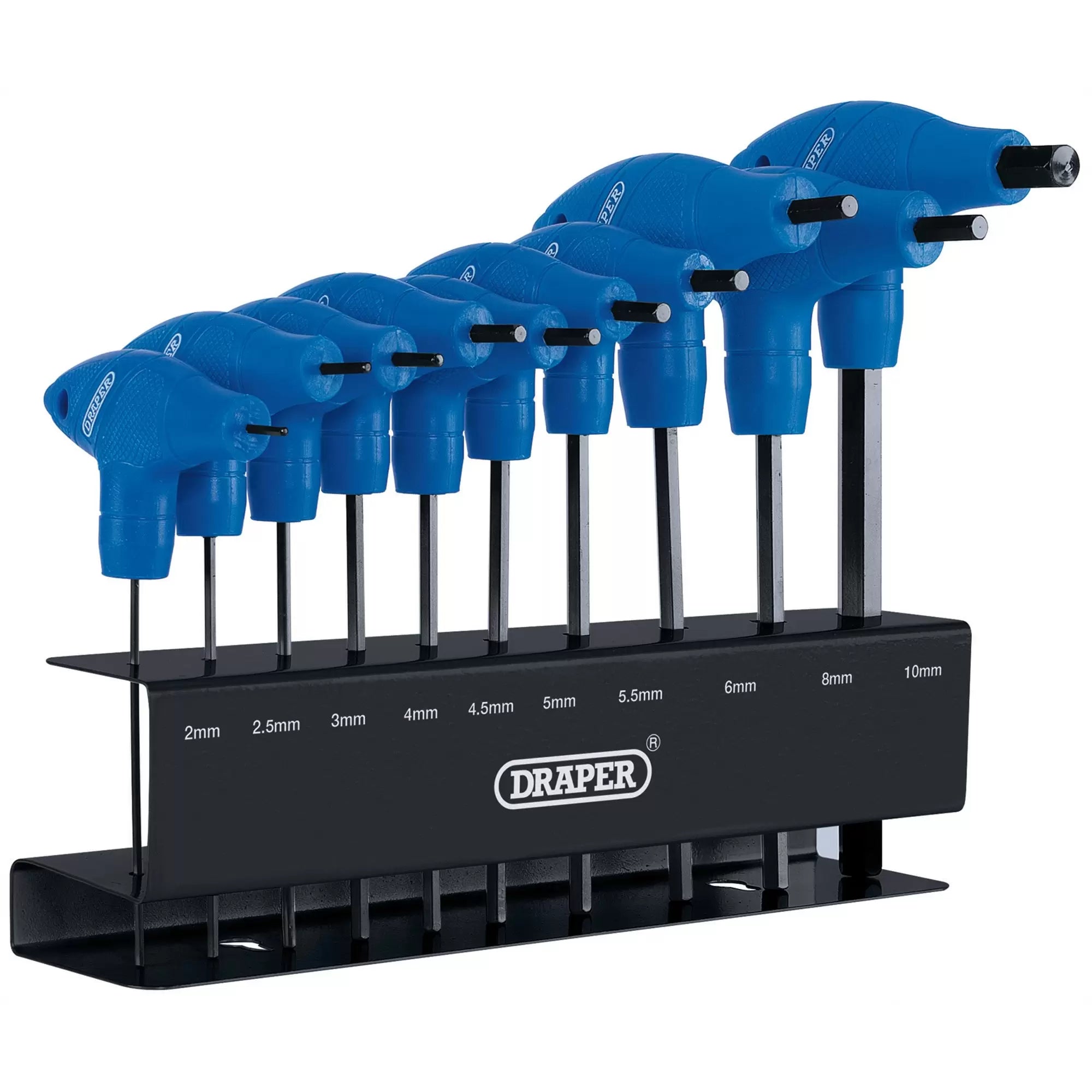 Draper Tools - 33869 - Metric T-Handle Hex Key Set (10 Piece)