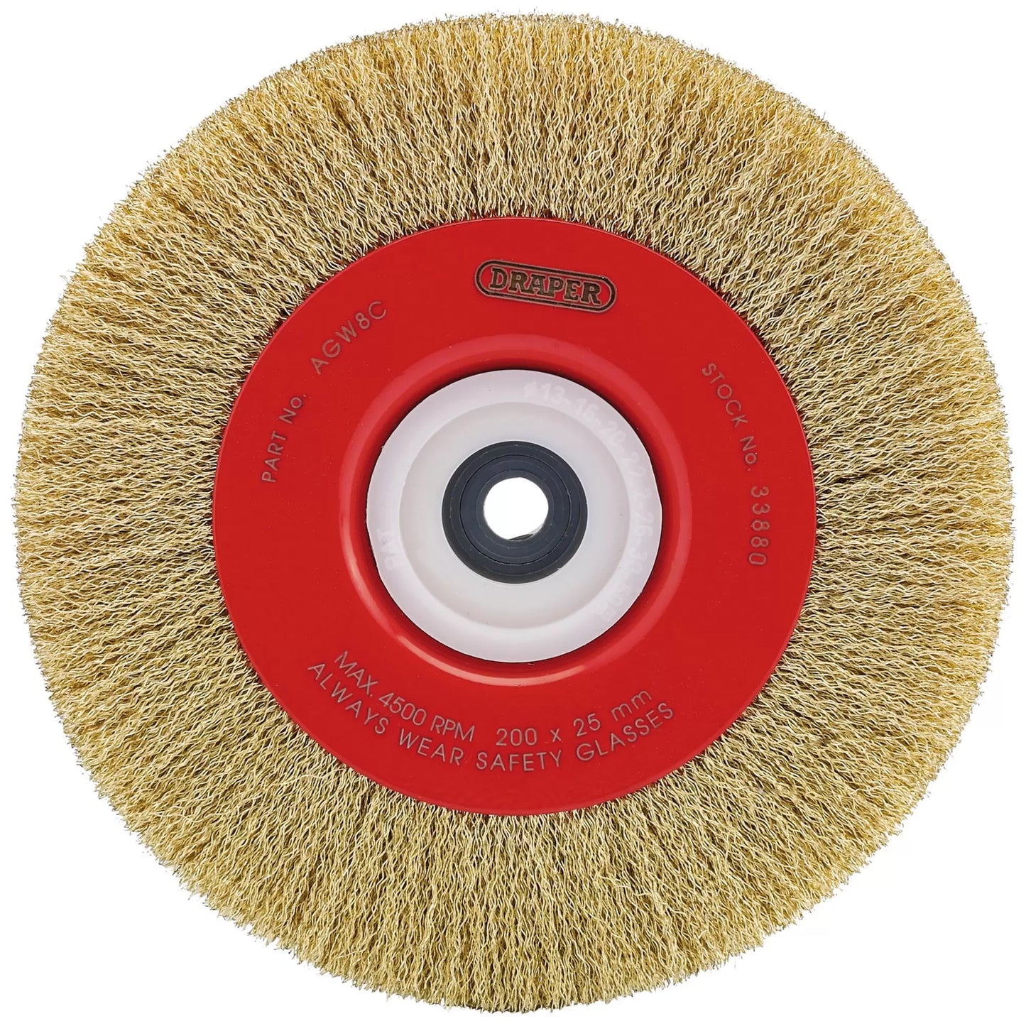 Draper Tools - 33880 - Crimped Steel Wire Brushes, 200 x 25mm