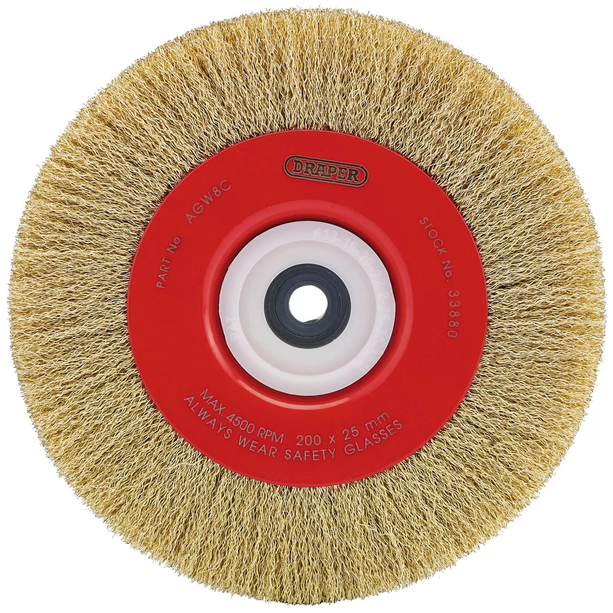 Draper Tools - 33880 - Crimped Steel Wire Brushes, 200 x 25mm