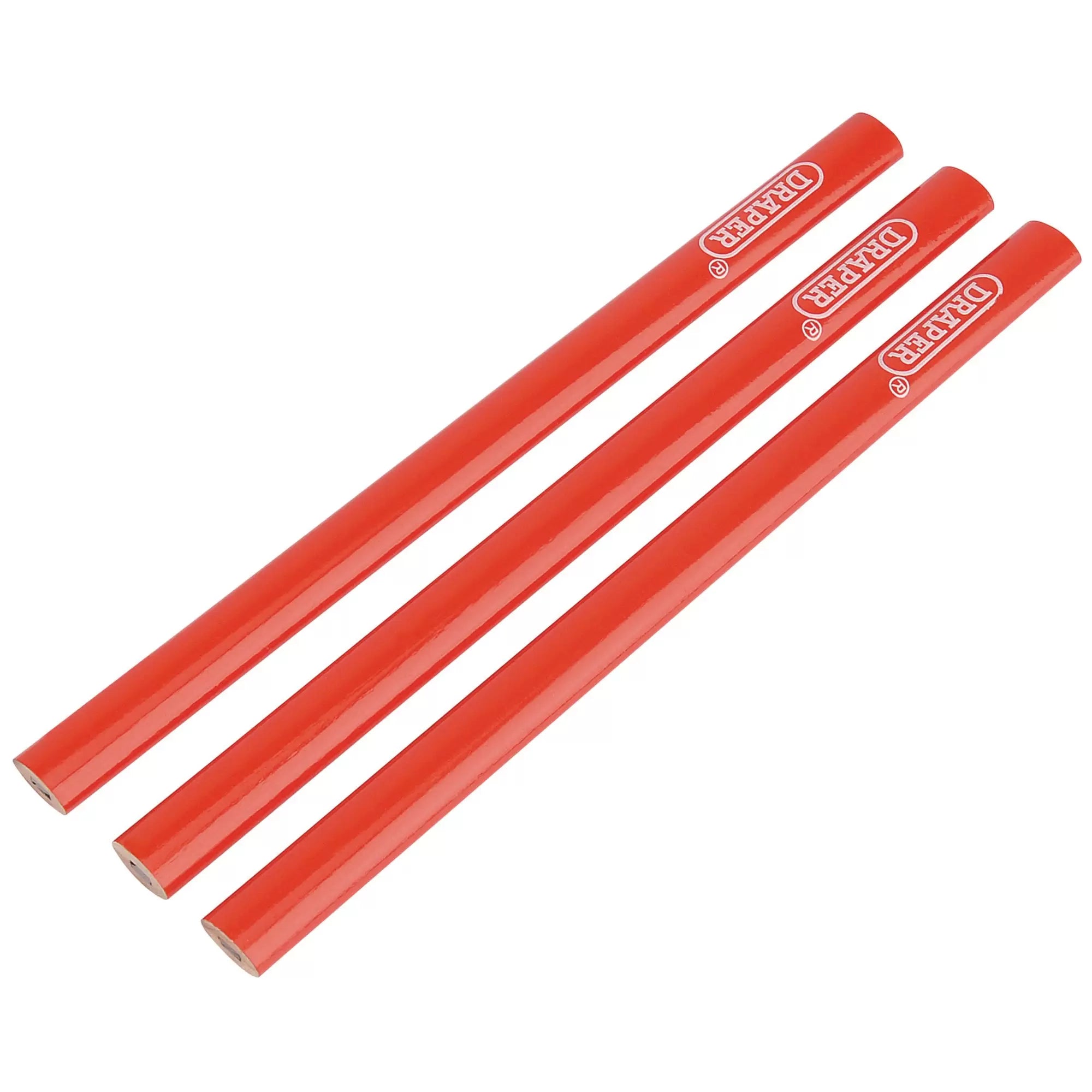 Draper Tools - 34180 - Carpenters Pencils, 174mm (Pack of 3)