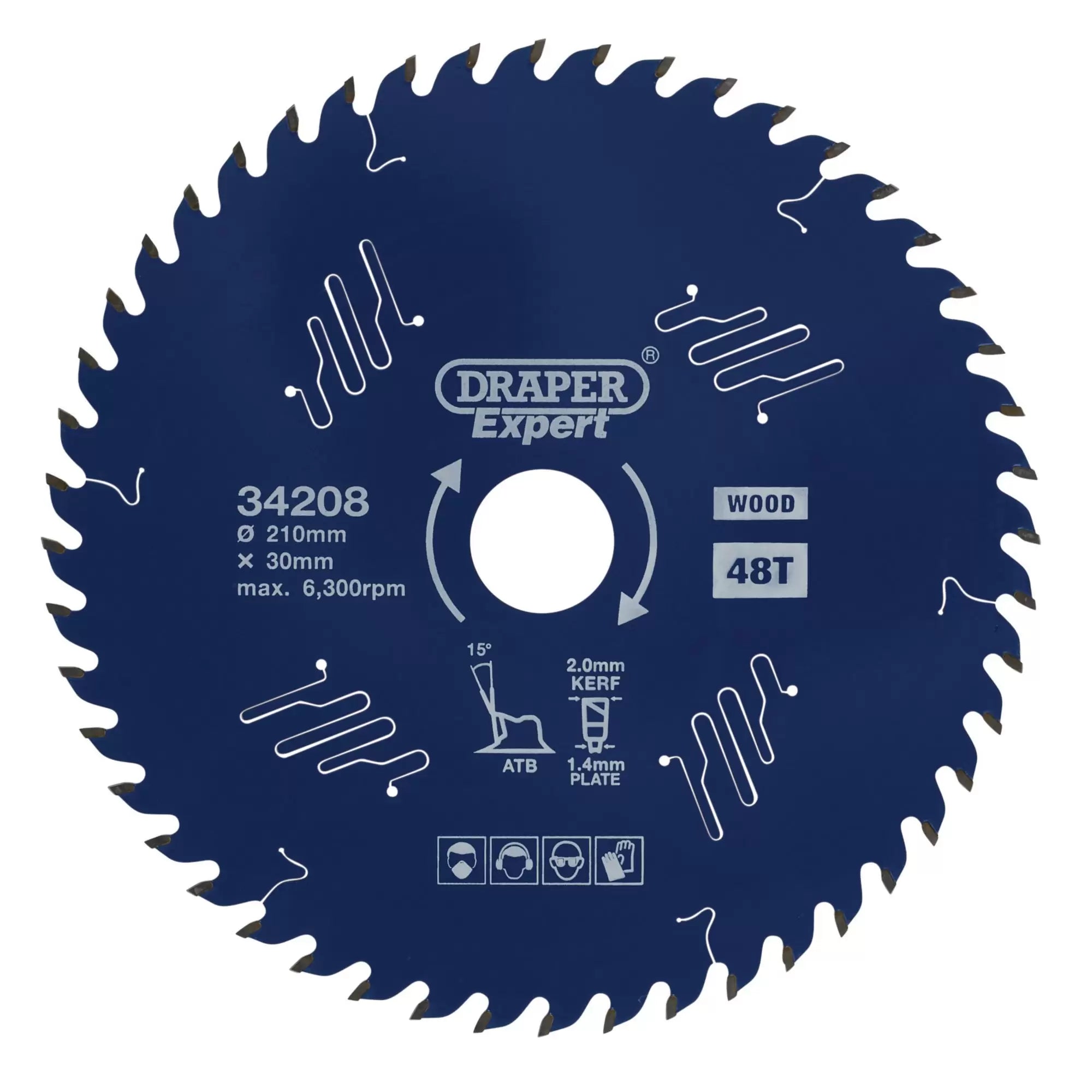 Draper Circular Saw Blade 210mm 48T