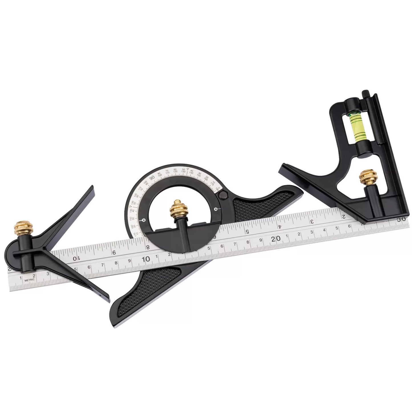 Draper Tools - 34704 - Combination Square with Centre Head and Protractor, 300mm